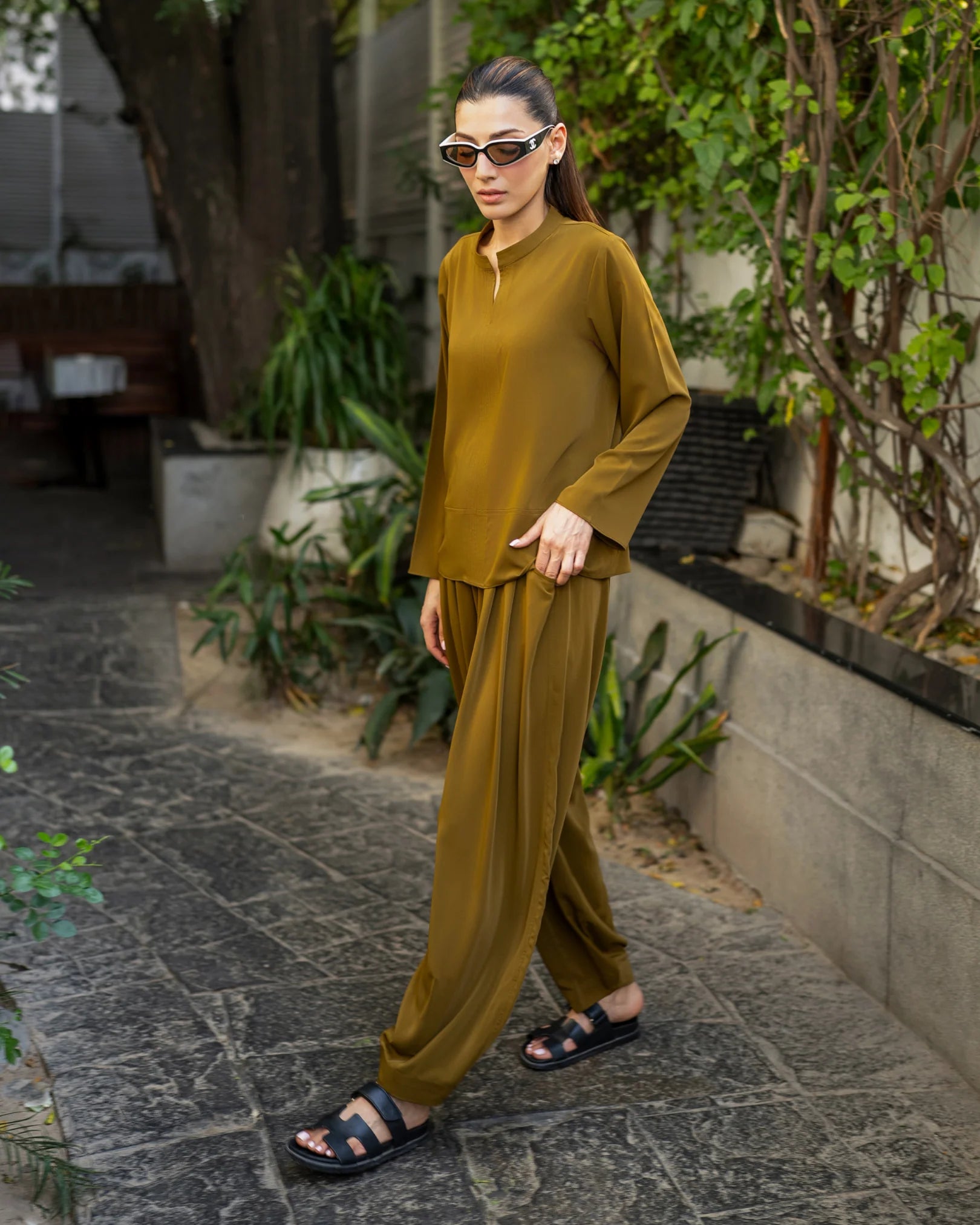 OLIVE TWILL GO TO SET