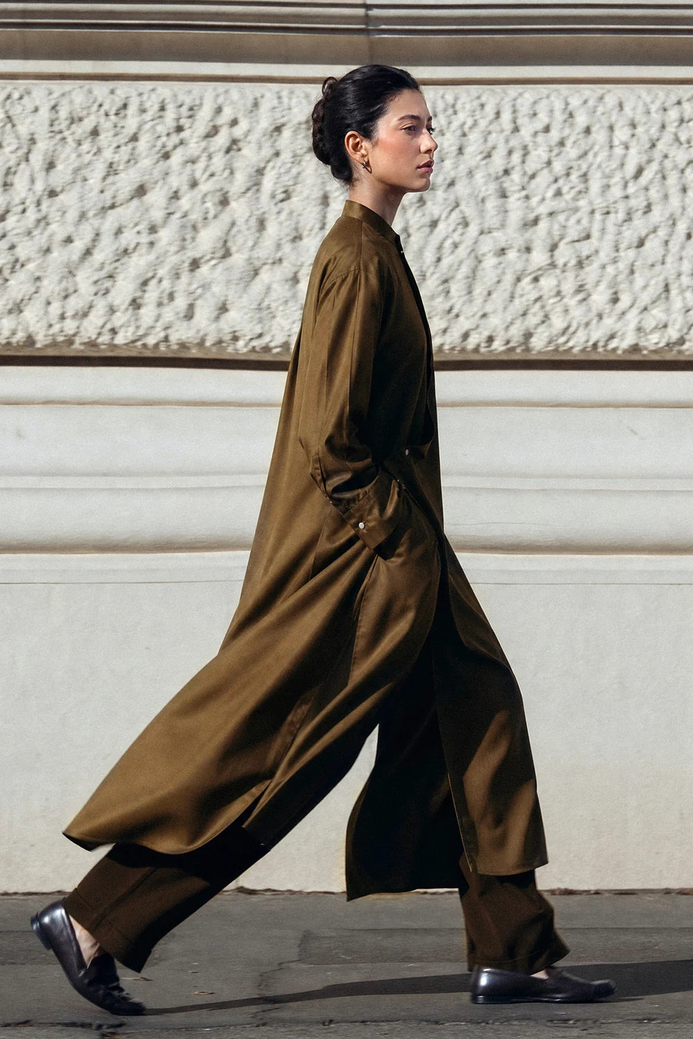 ETHNC SOLID SUIT - OLIVE | E9652-102-120