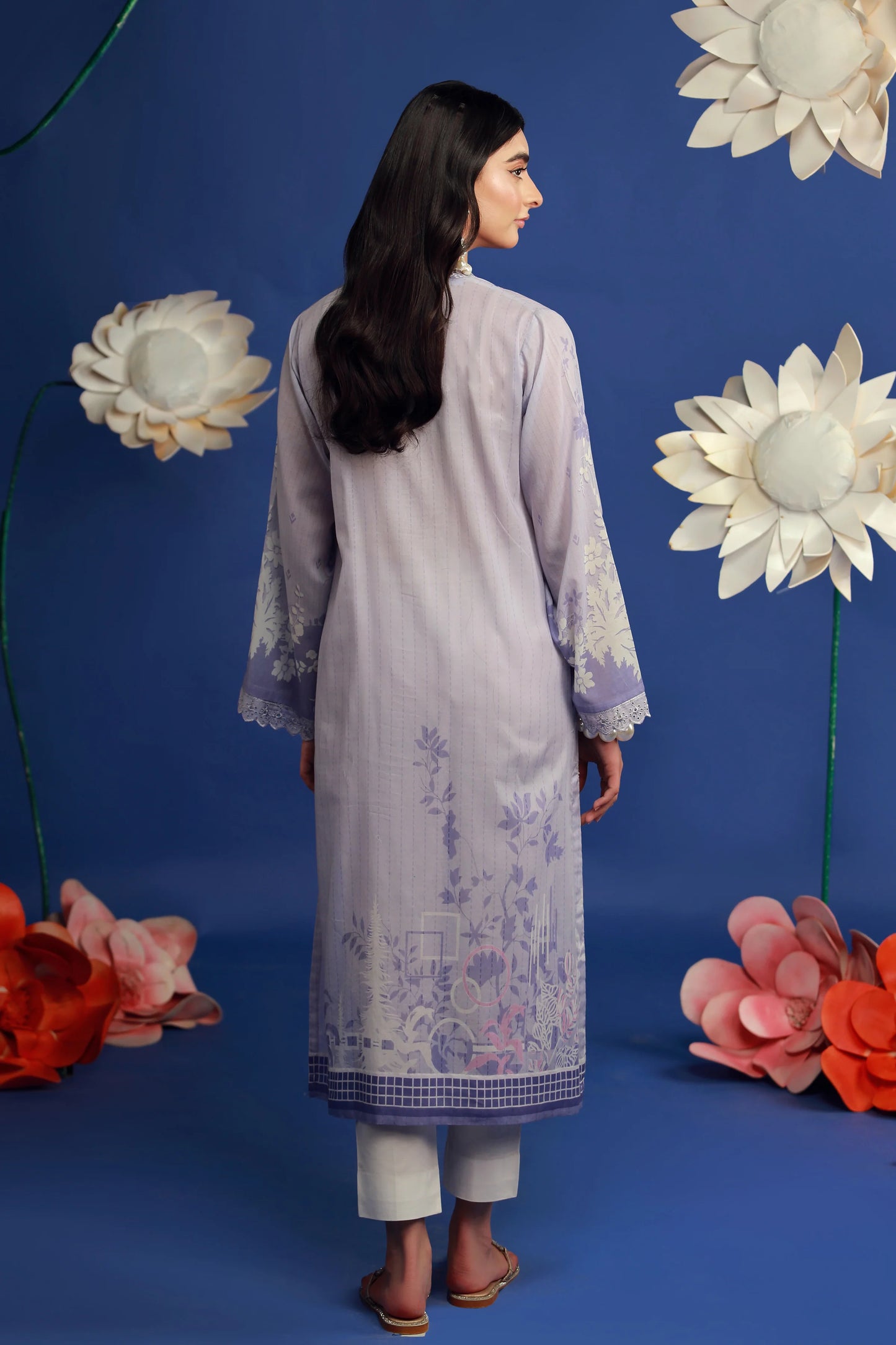 01 PIECE READY TO WEAR PRINTED EMBROIDRED SHIRT