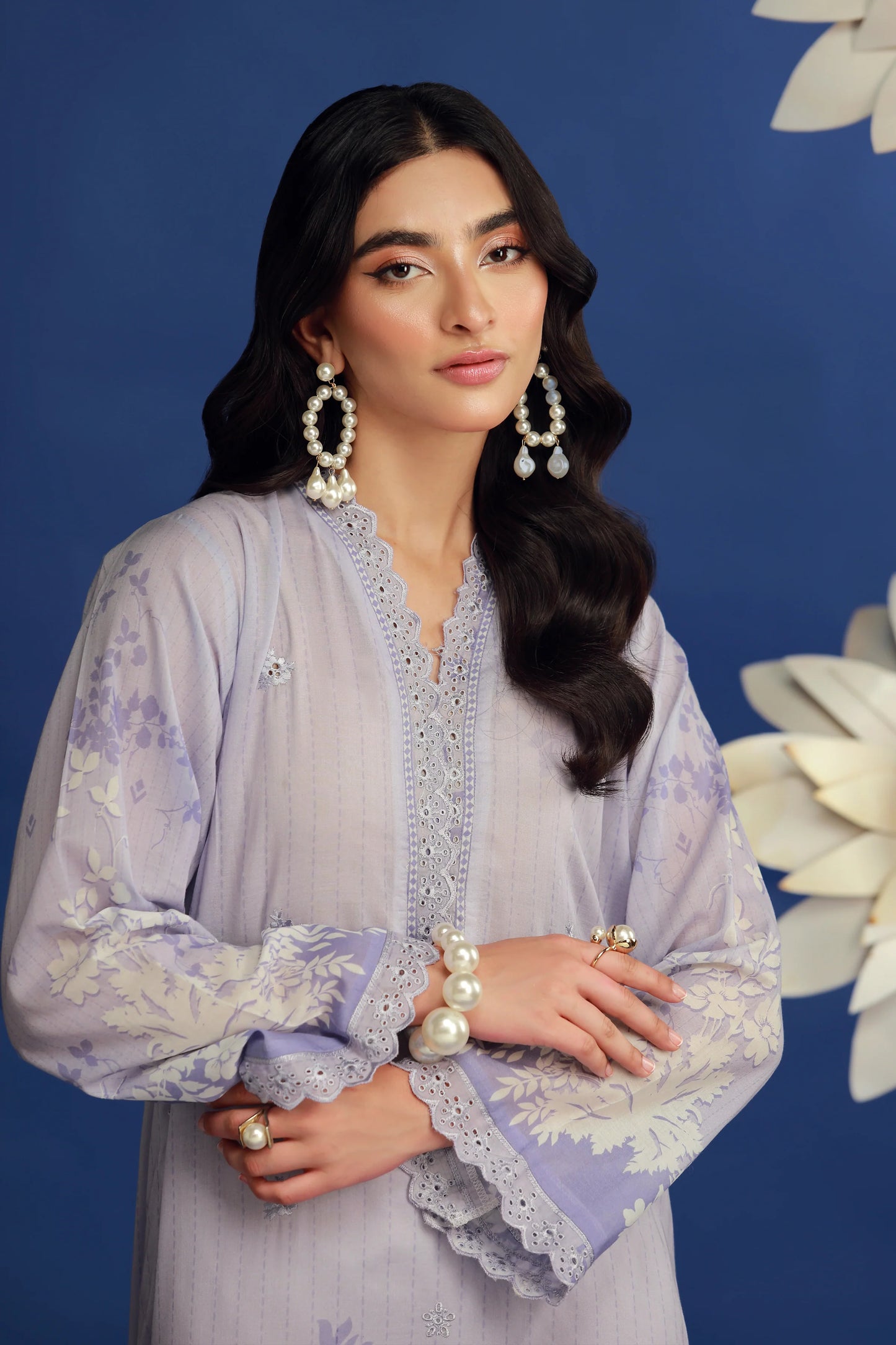 01 PIECE READY TO WEAR PRINTED EMBROIDRED SHIRT