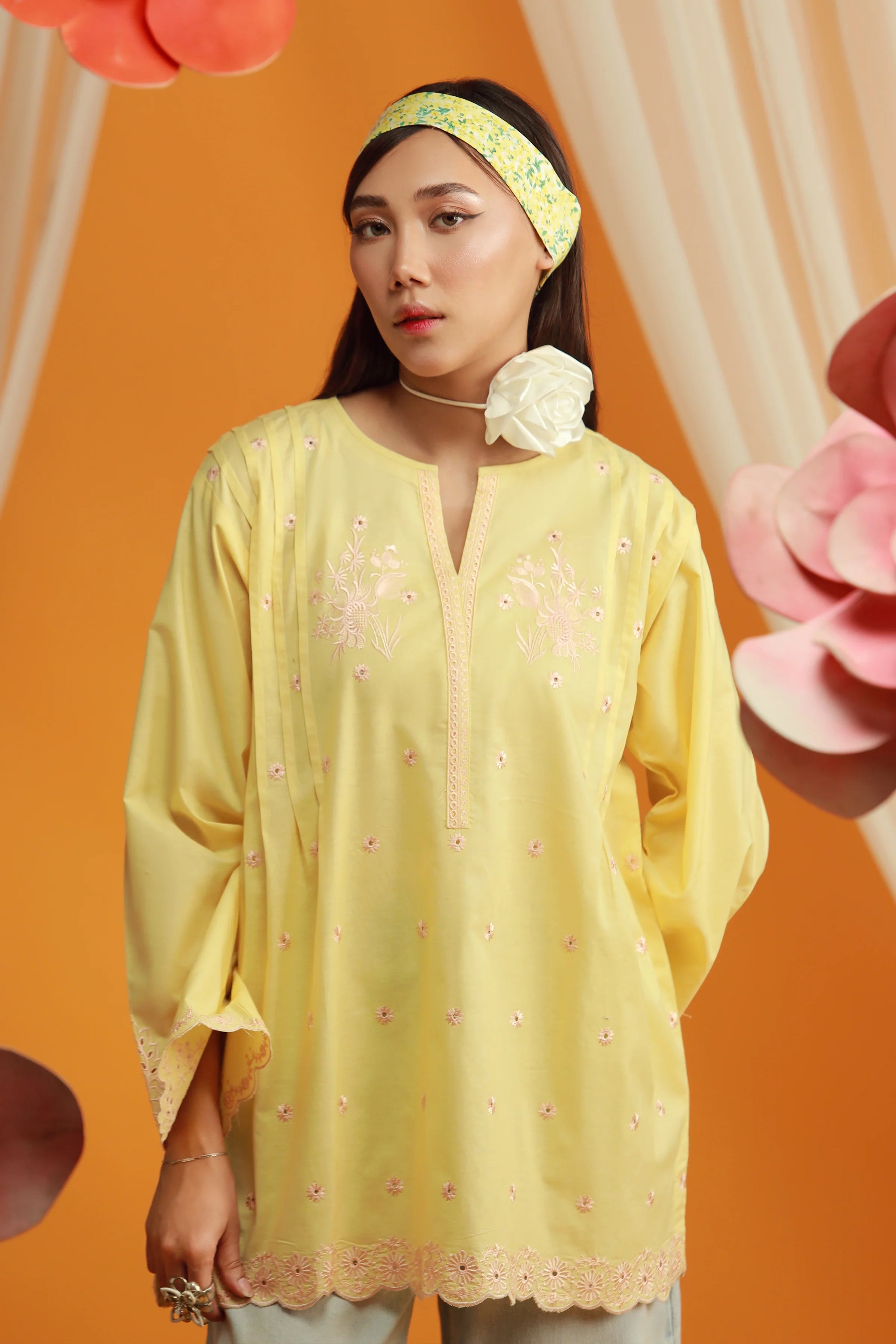 EMBROIDERED SHIRT (YELLOW)