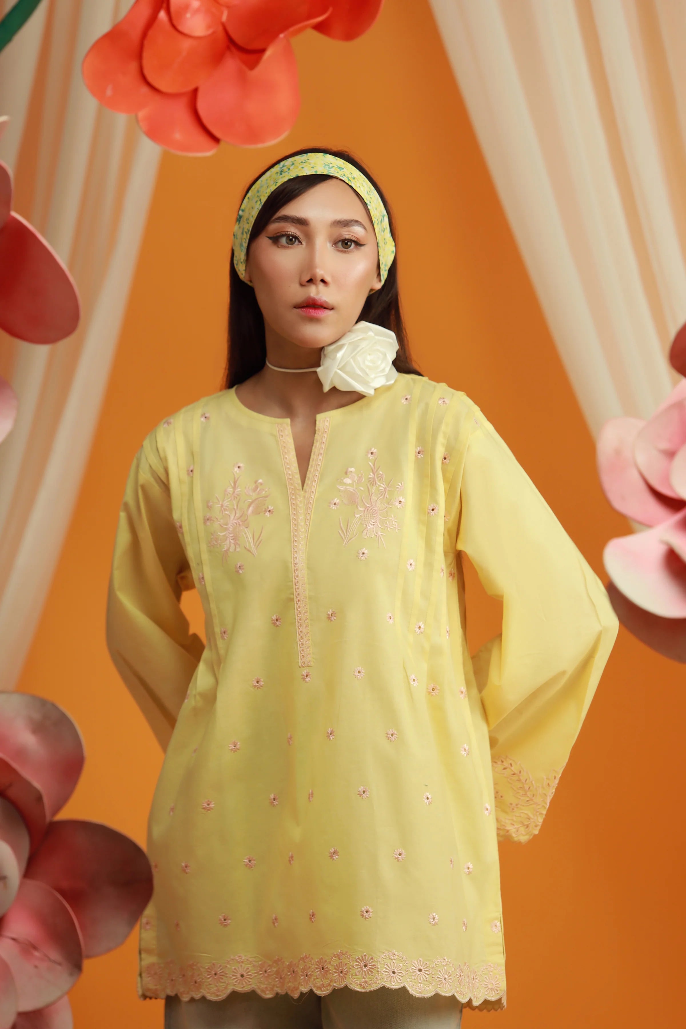 EMBROIDERED SHIRT (YELLOW)