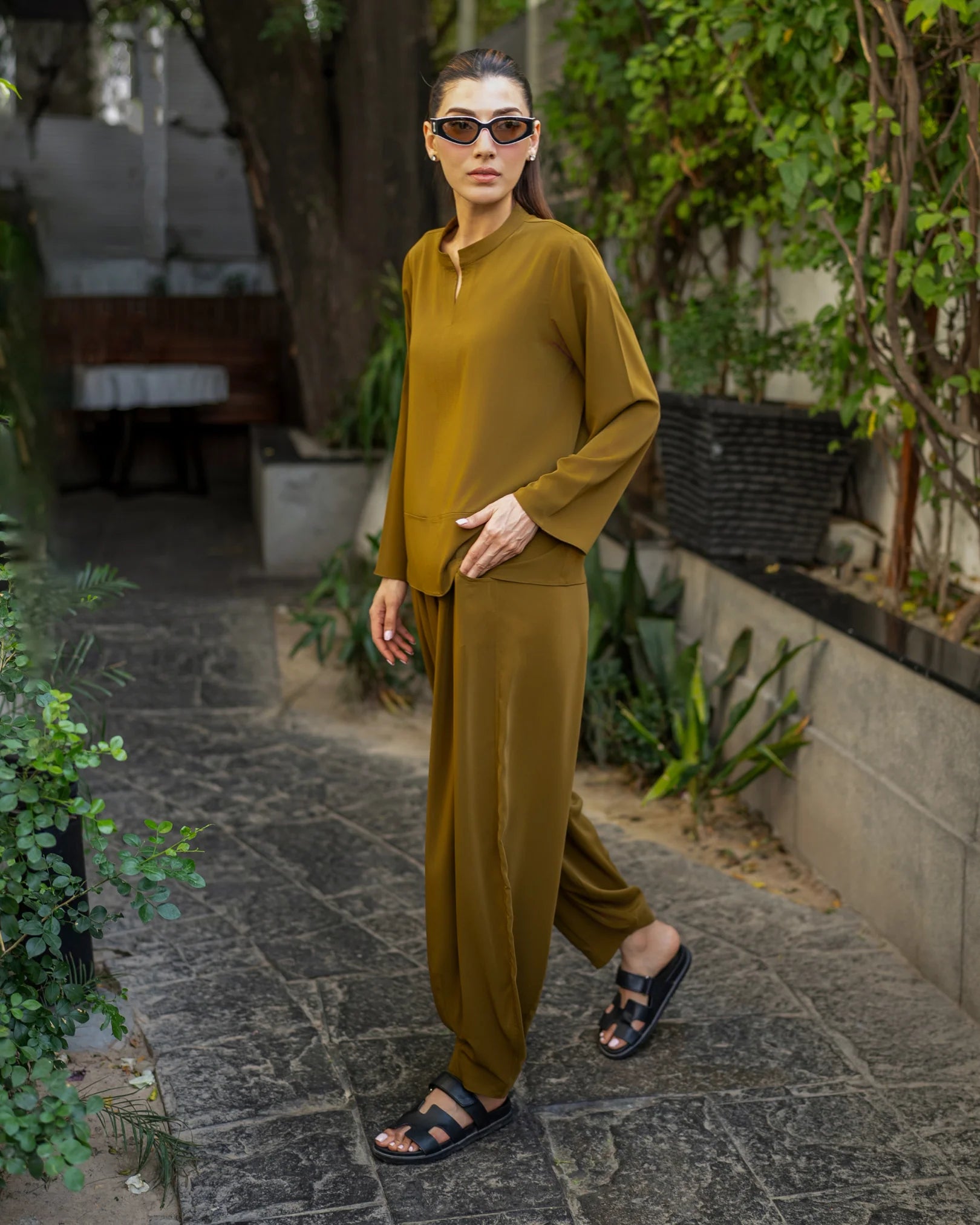 OLIVE TWILL GO TO SET