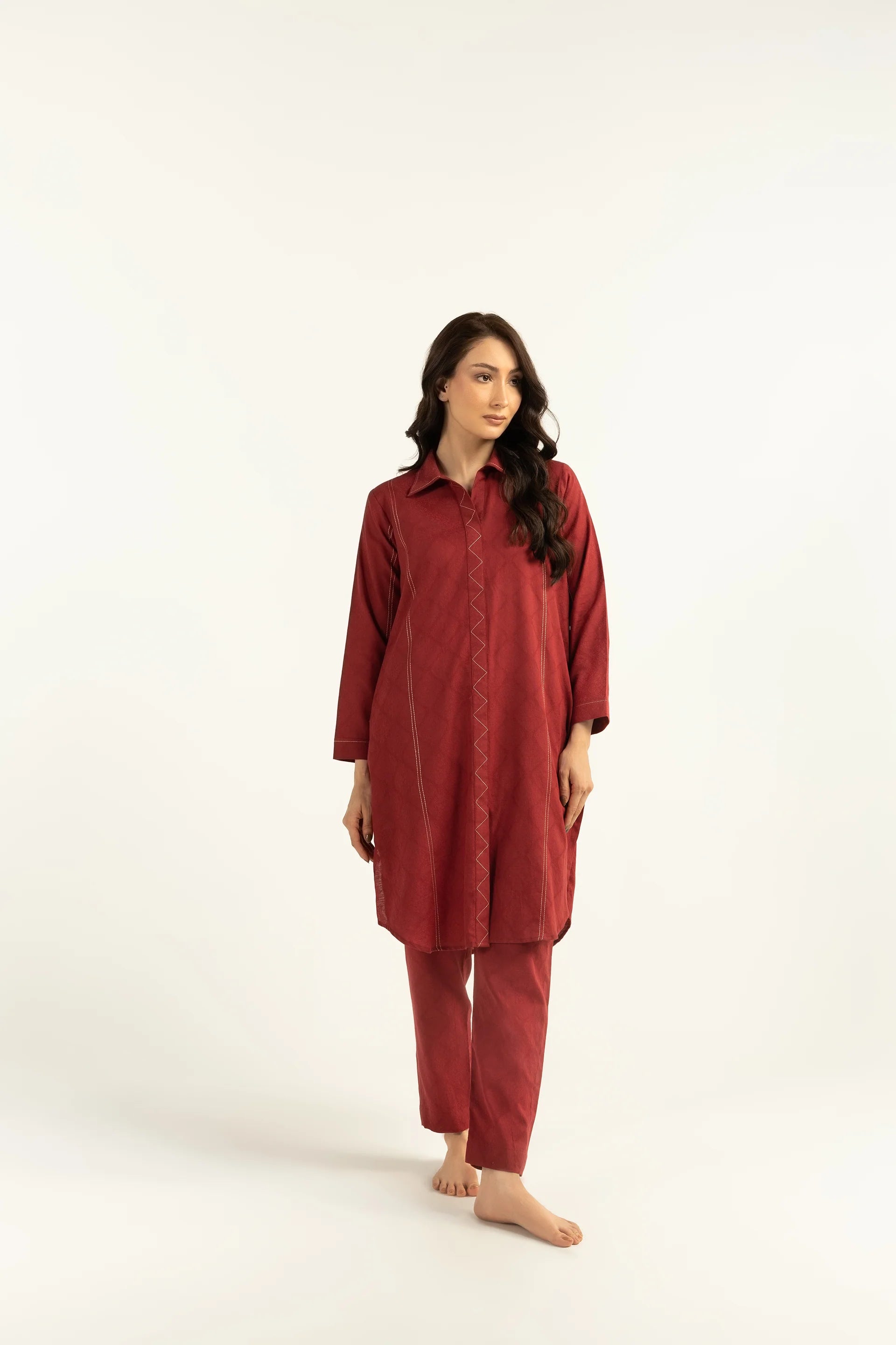 Red Chai Matching Set