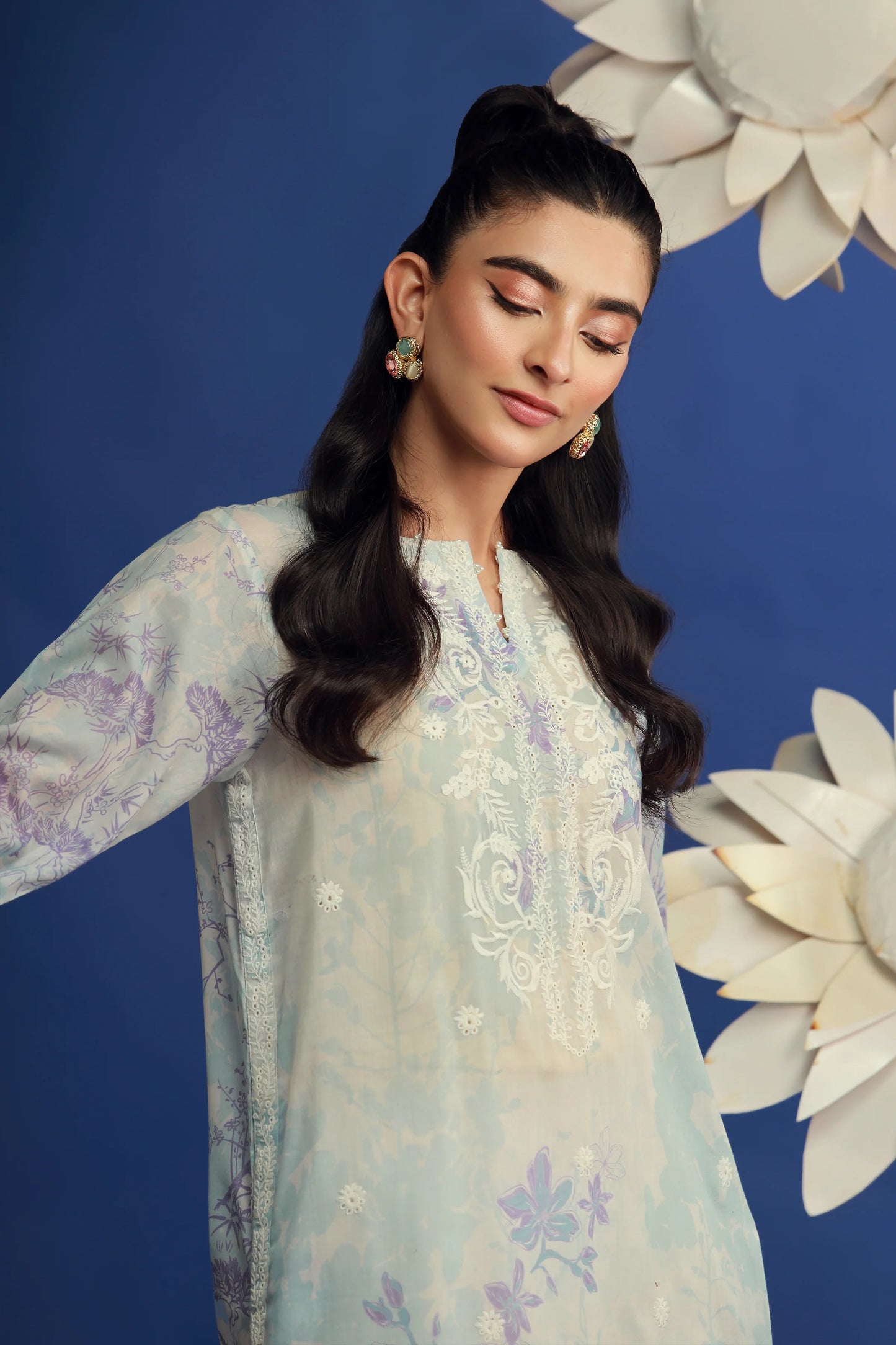 01 PIECE READY TO WEAR PRINTED EMBROIDERED SHIRT