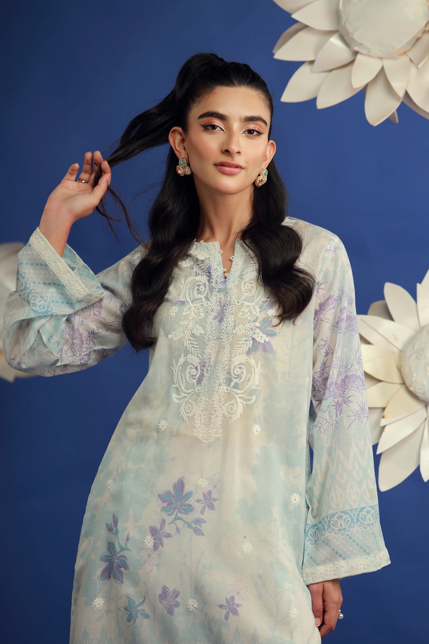 01 PIECE READY TO WEAR PRINTED EMBROIDERED SHIRT