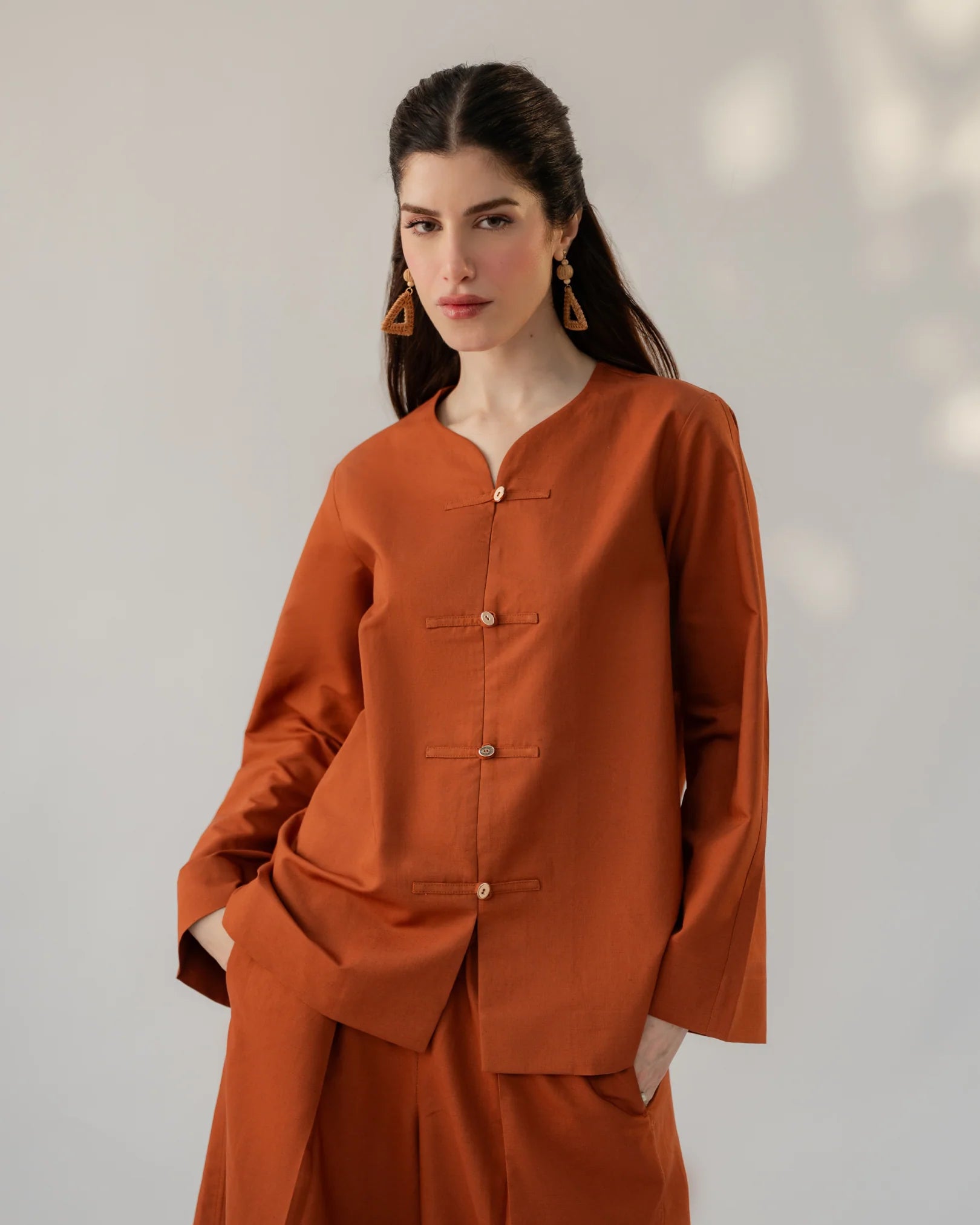 HERMES ORANGE SLOANE SET