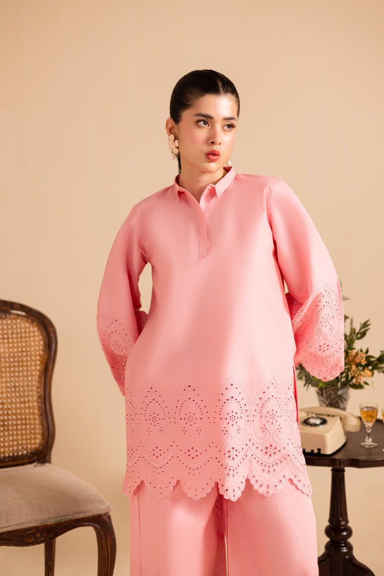 SUMMER SCHIFFLI EMBROIDERED CO-ORD - 1151