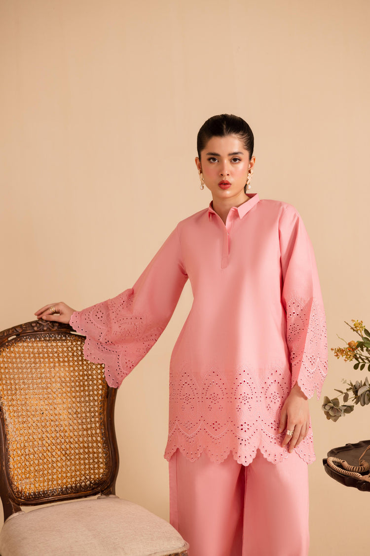 SUMMER SCHIFFLI EMBROIDERED CO-ORD - 1151