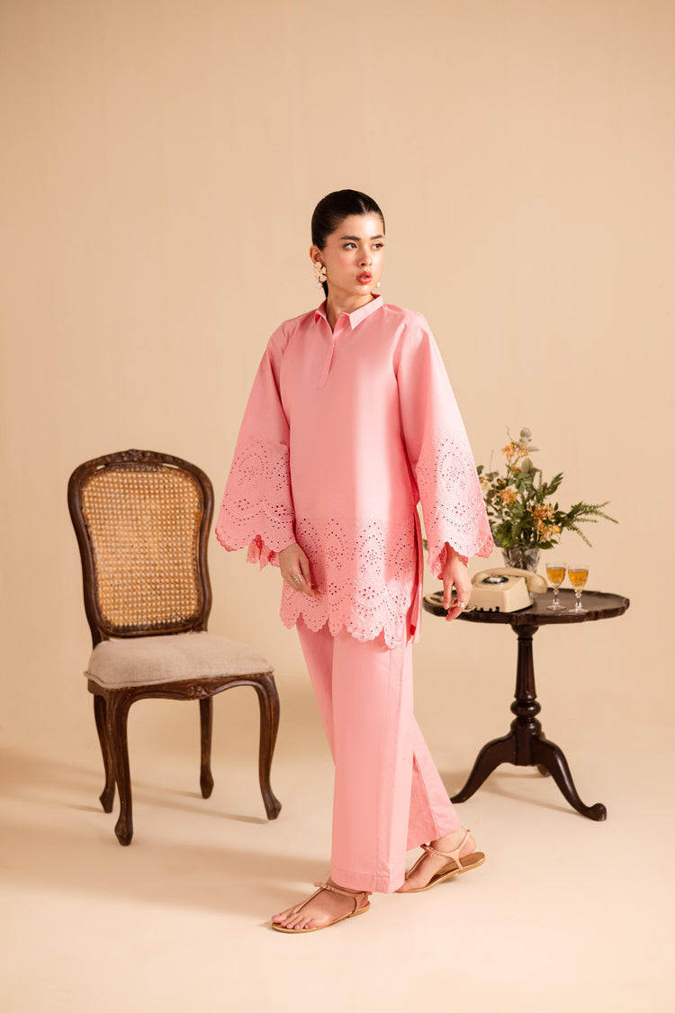 SUMMER SCHIFFLI EMBROIDERED CO-ORD - 1151