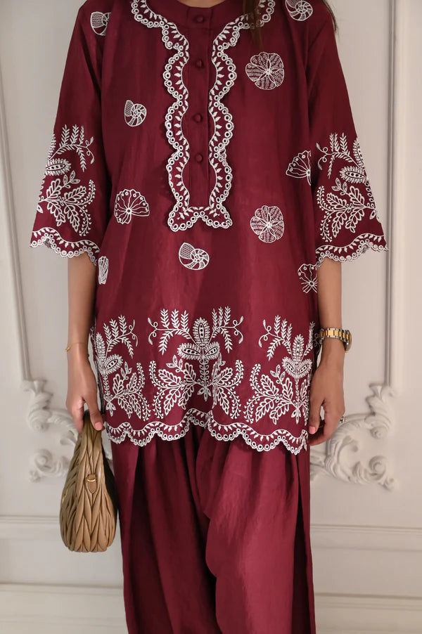 MONCHERI BURGUNDY SET