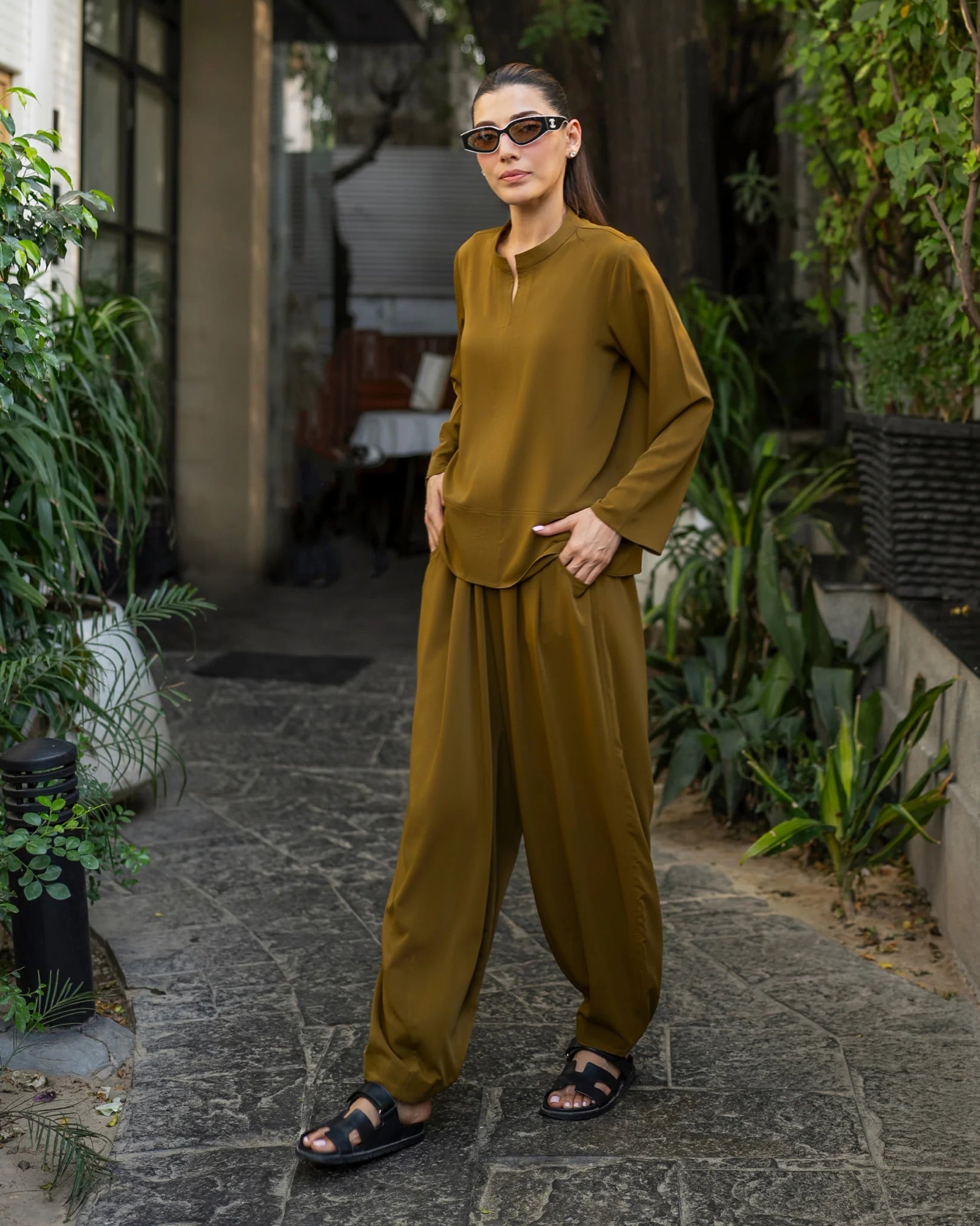 OLIVE TWILL GO TO SET
