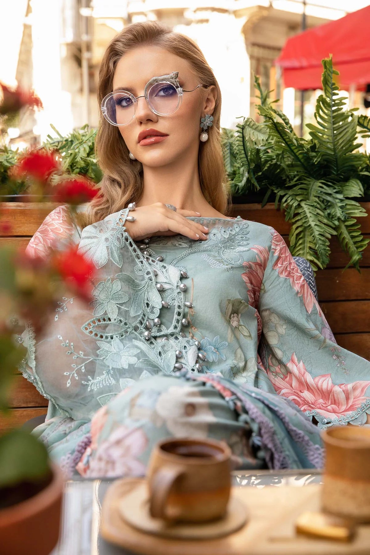 M Print'24 - 3 Piece Unstitched Printed Cambric Suit | MPT-2306-A