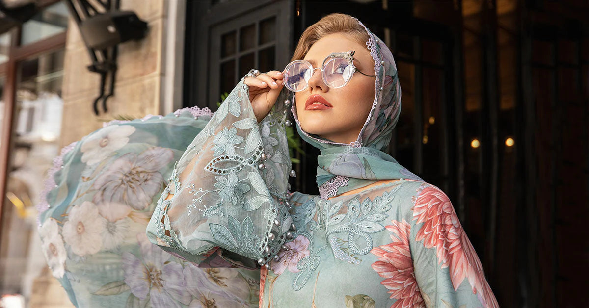 M Print'24 - 3 Piece Unstitched Printed Cambric Suit | MPT-2306-A