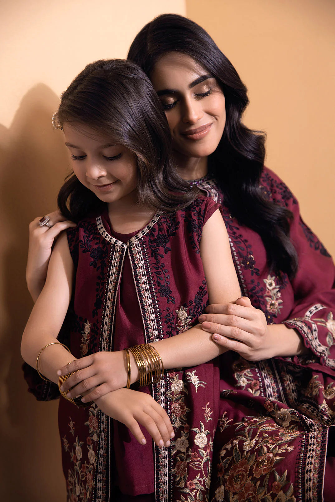 DHANAK MOMMY & ME | DK-0141 PLUM 2PCs