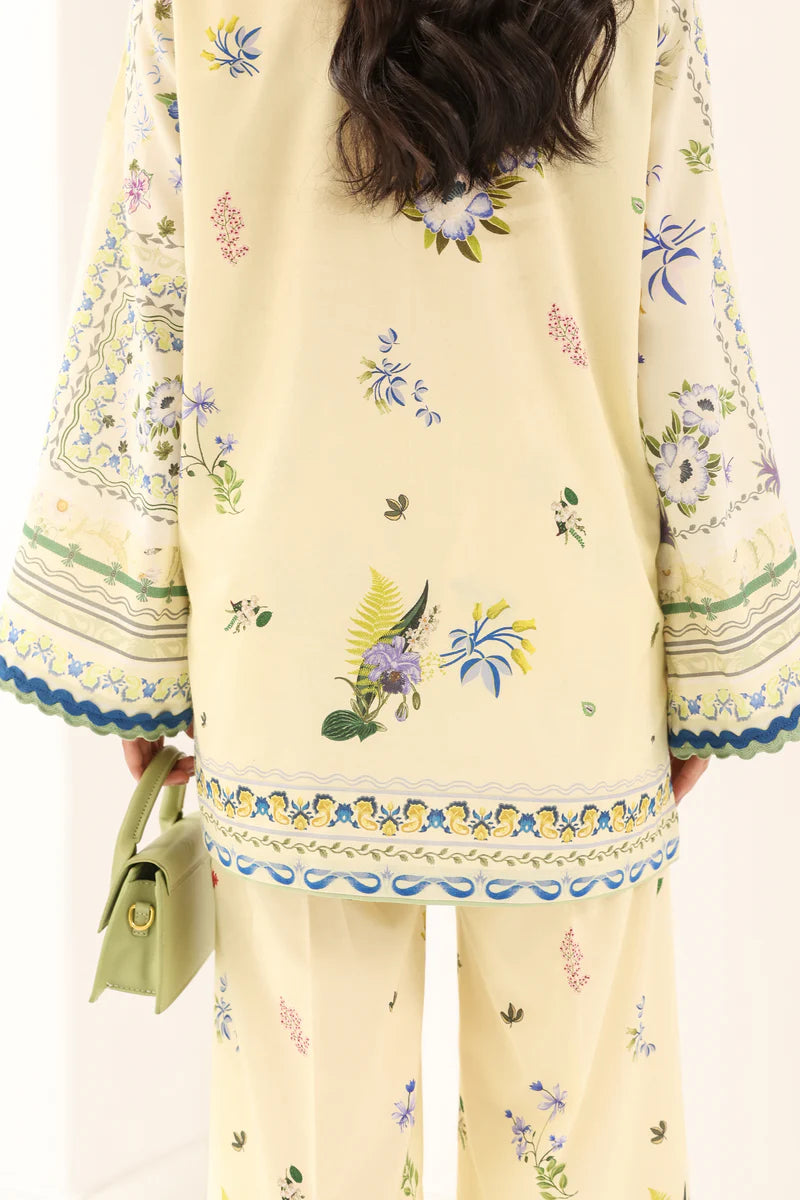 BUTTER YELLOW LUXURY PRINTED 2PCS SET (NPA2-25311)