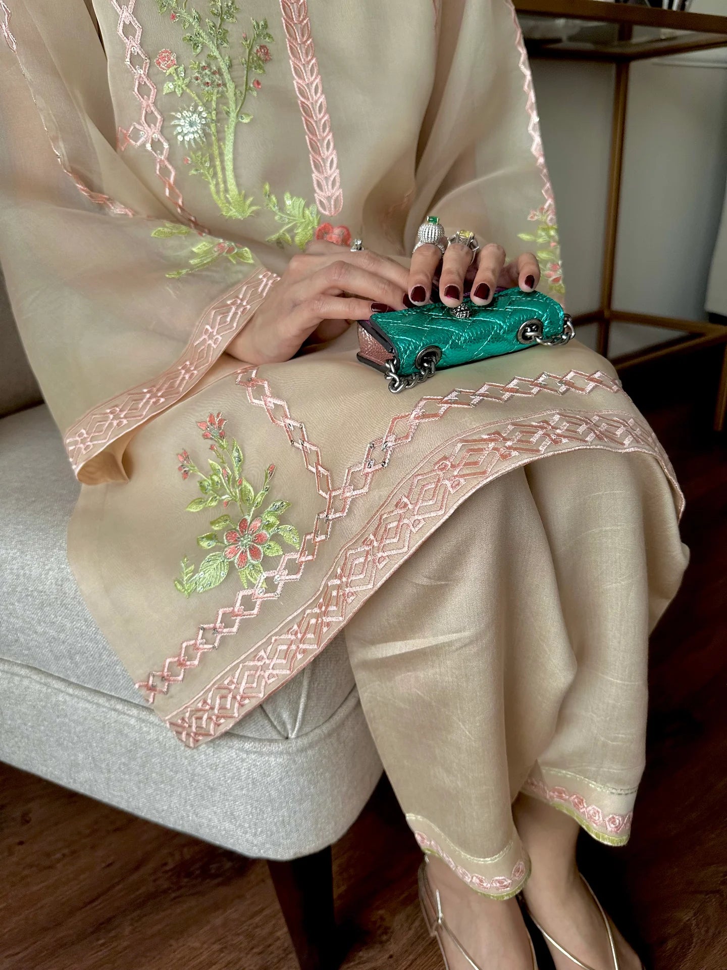 IVORA FESTIVE EMBROIDERED SUIT