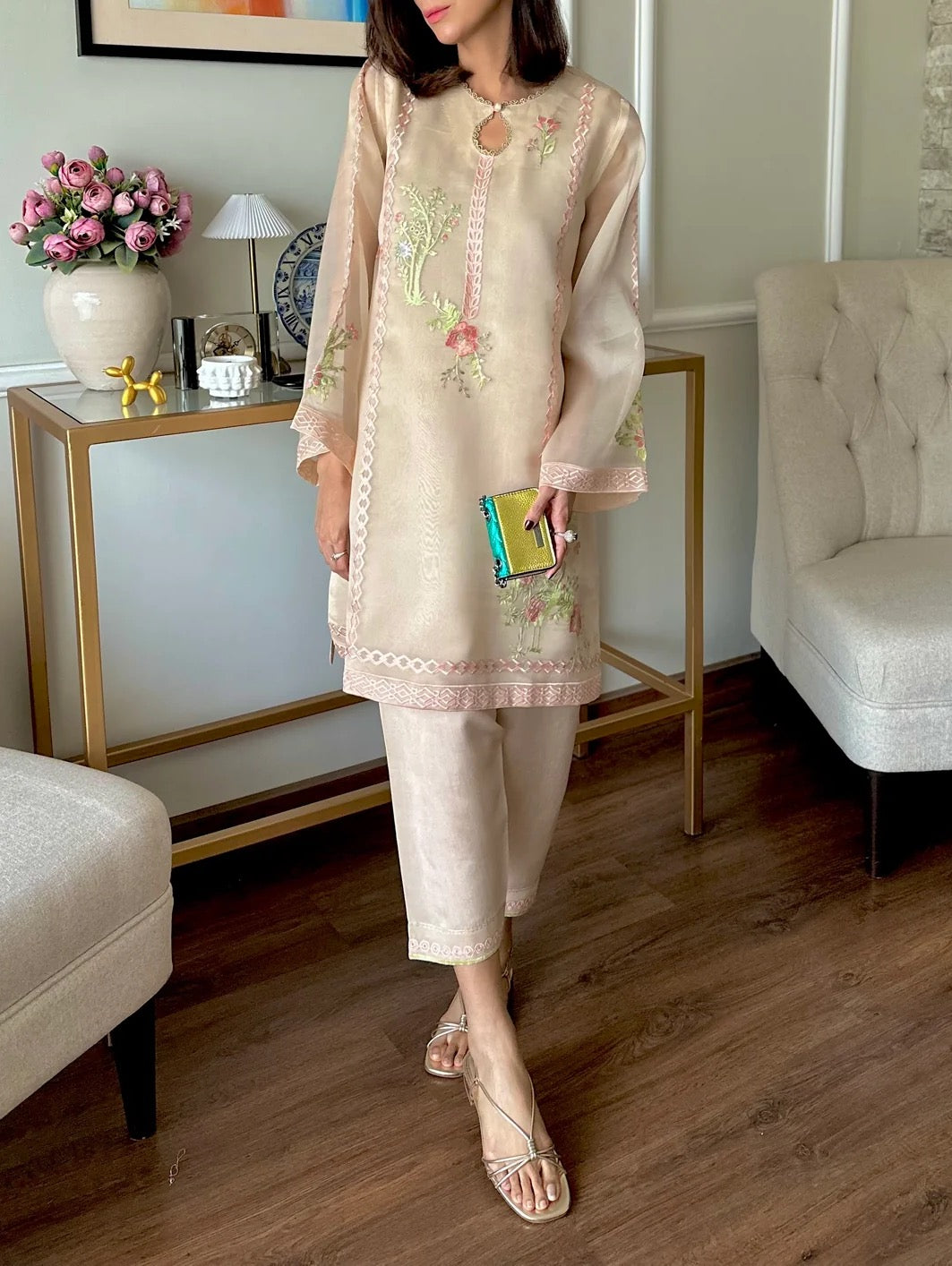 IVORA FESTIVE EMBROIDERED SUIT