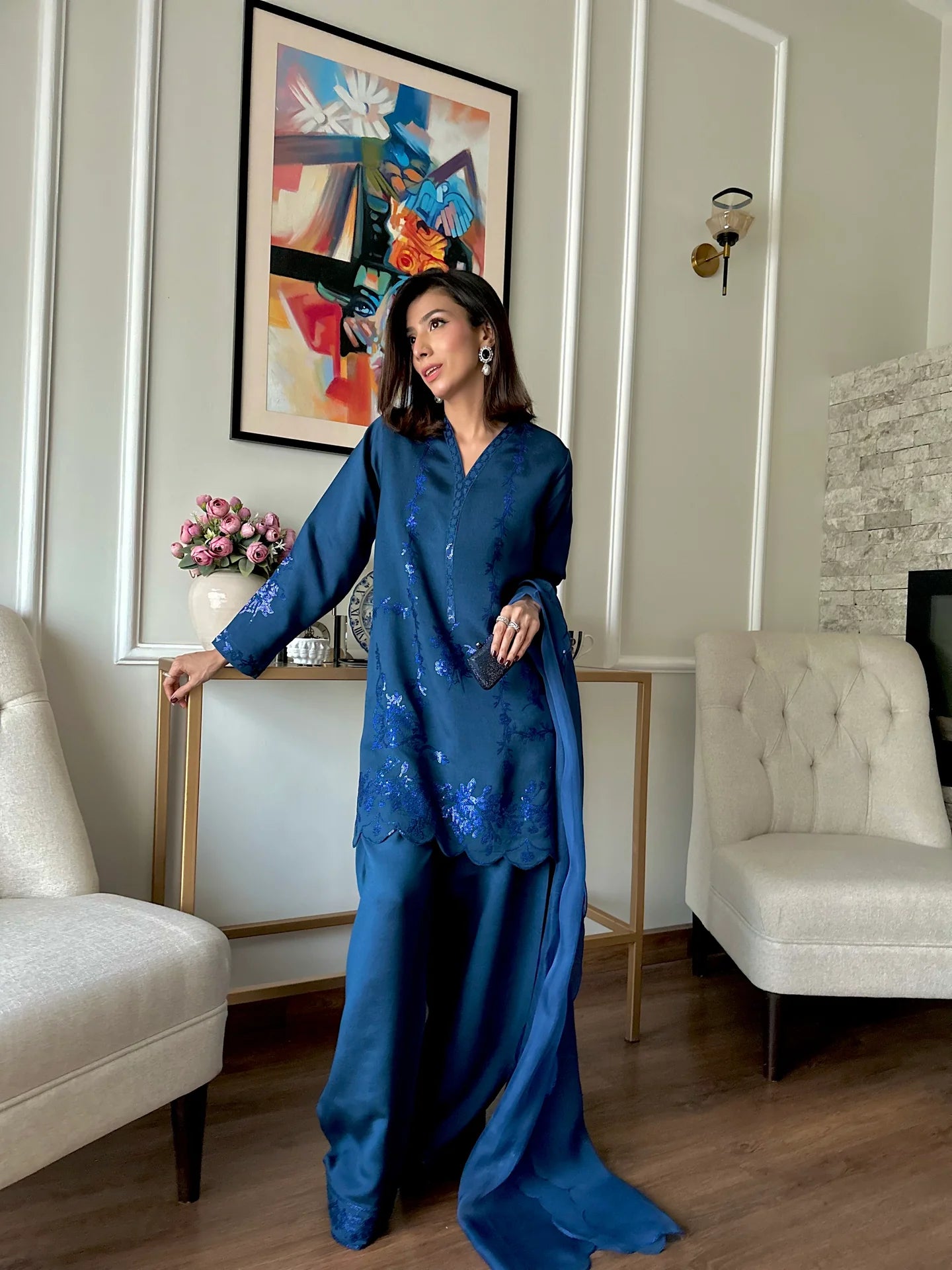 CELESTIA FESTIVE SEQUIN SUIT