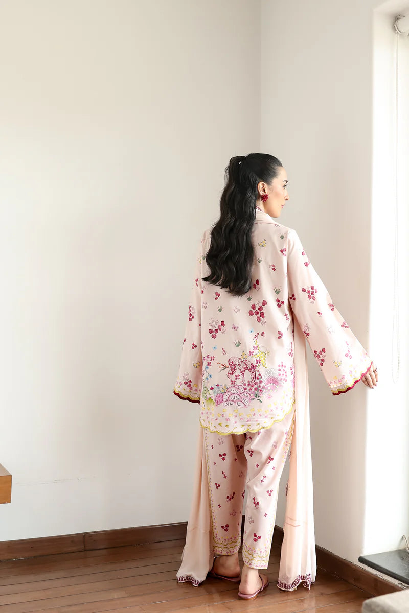 BLUSH PINK LUXURY PRINTED 3PCS SET (NPA3-25433)