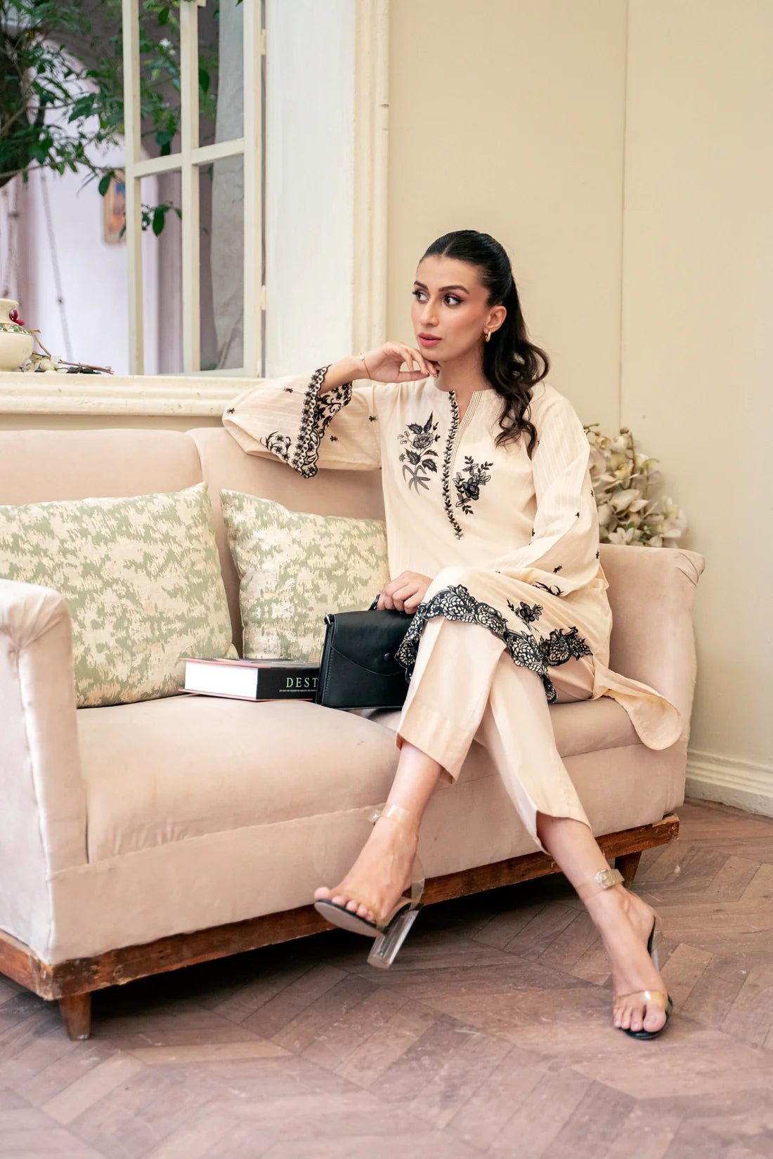 02 PIECE READY TO WEAR EMBROIDERED CO-ORDS