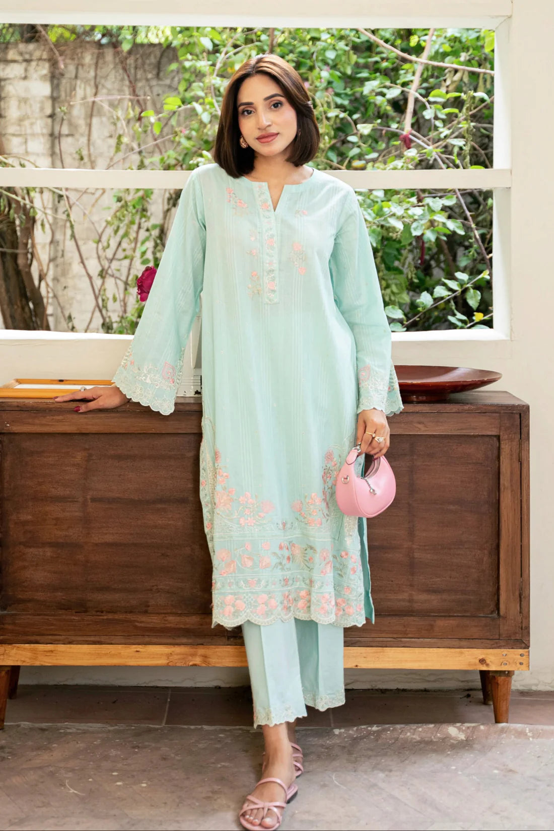 02 PIECE READY TO WEAR EMBROIDERED CO-ORDS
