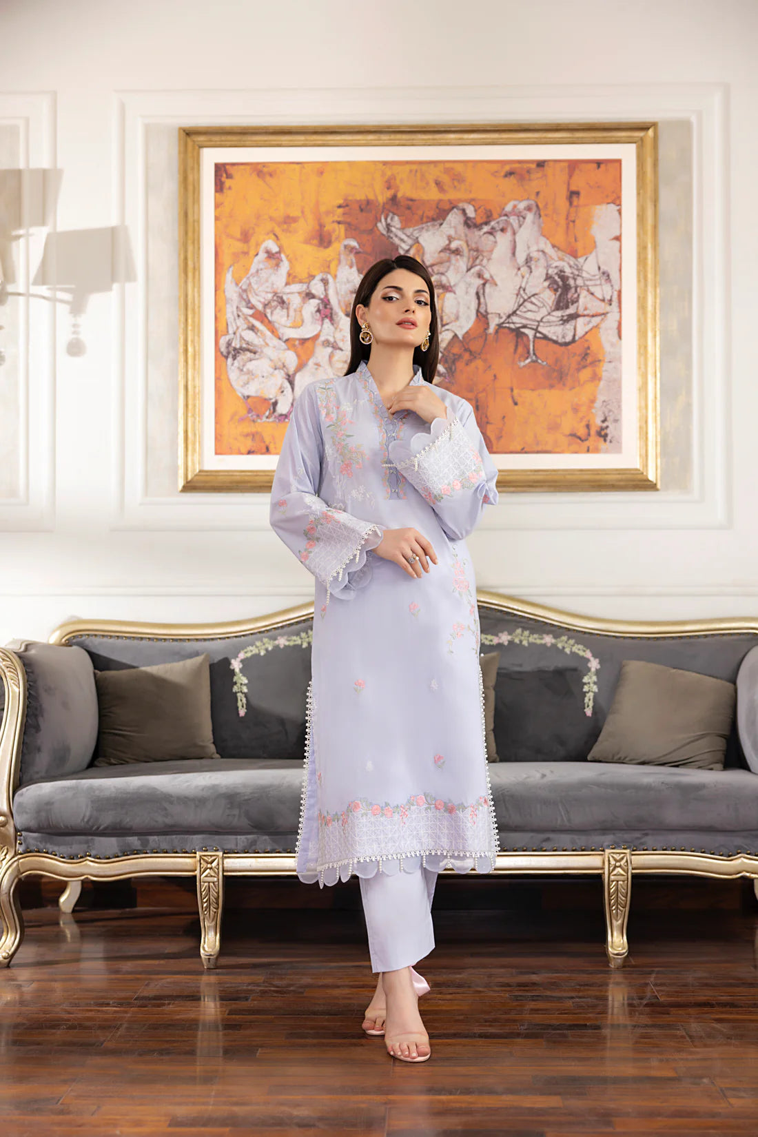 02 PIECE READY TO WEAR EMBROIDERED CO-ORDS