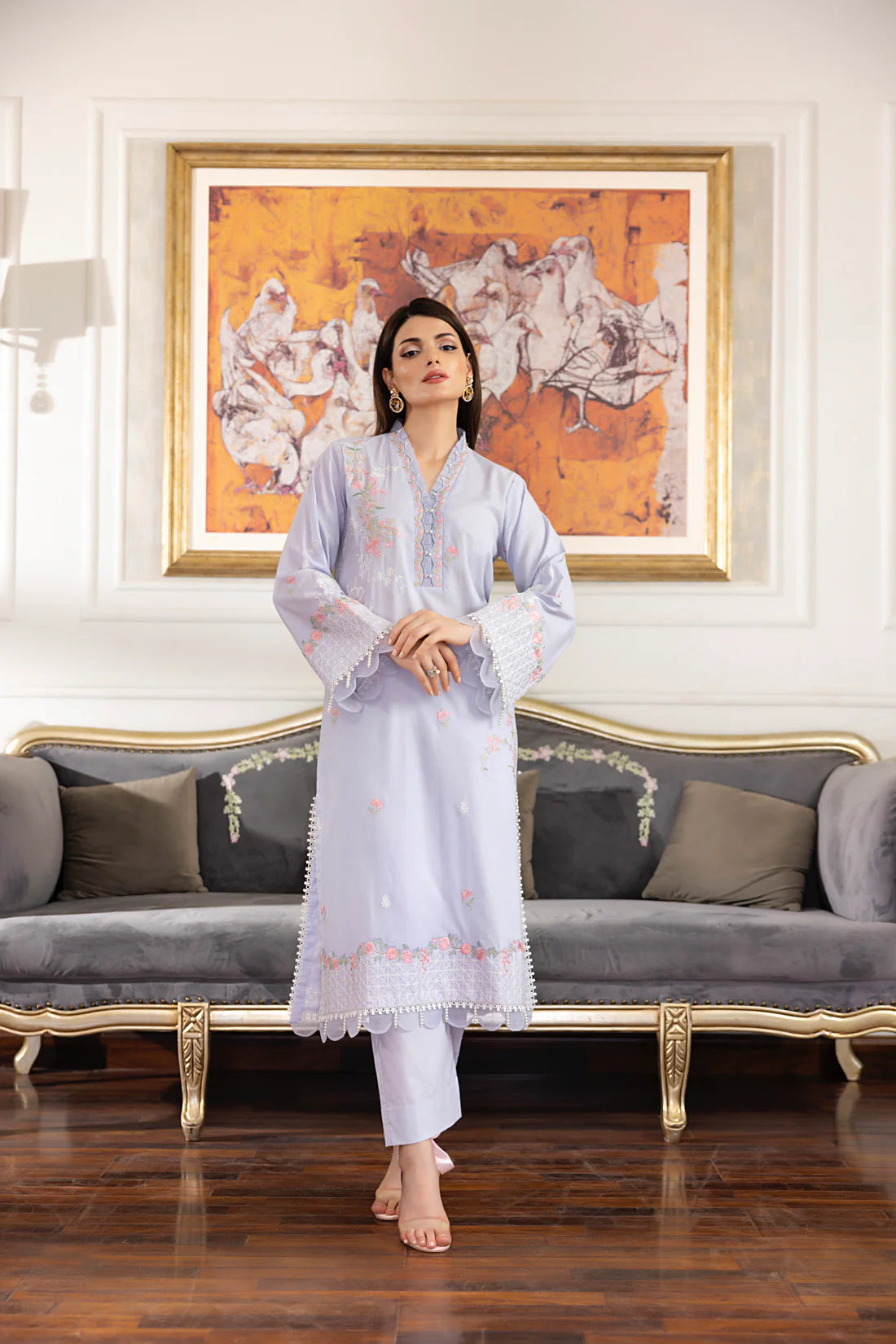 02 PIECE READY TO WEAR EMBROIDERED CO-ORDS