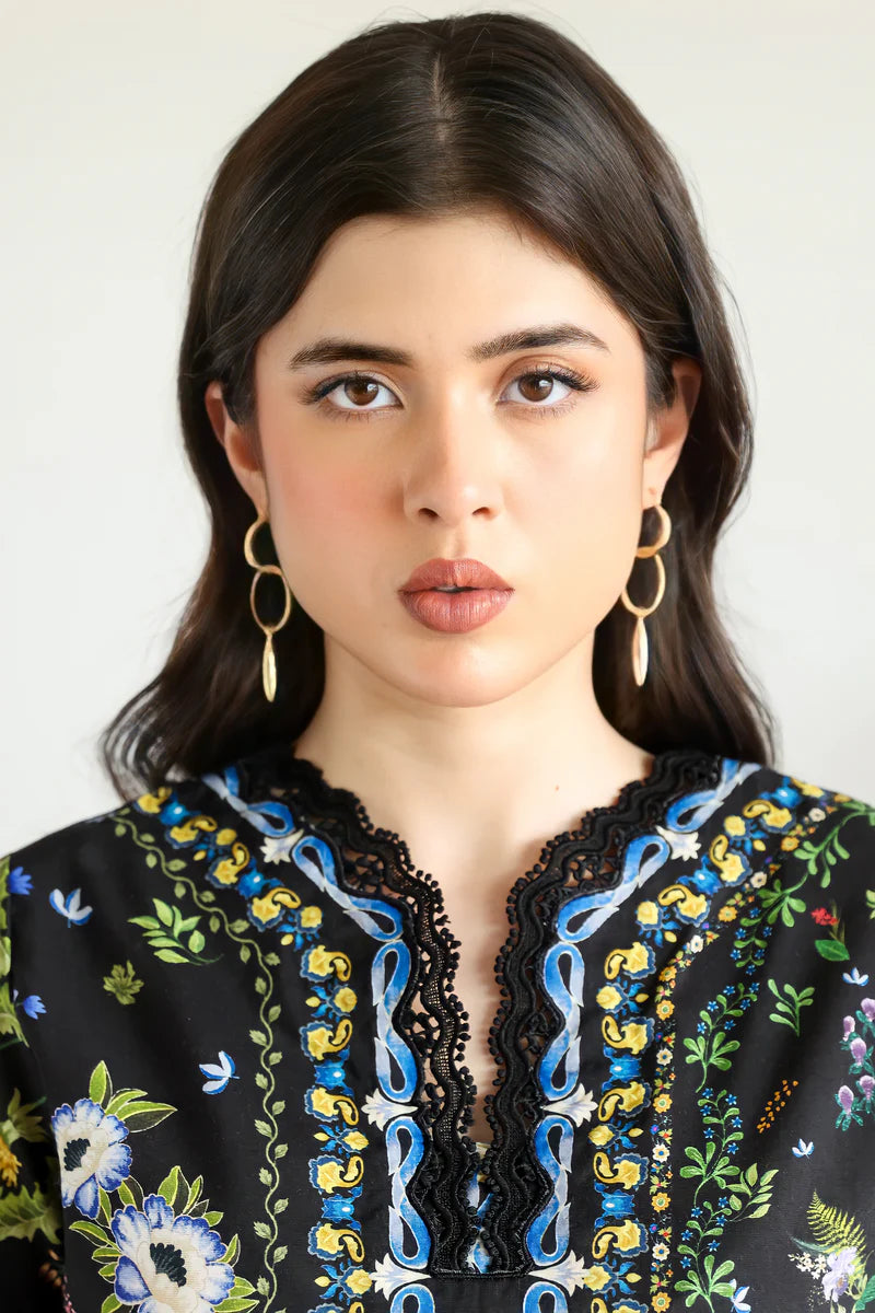 BLACK LUXURY PRINTED 2PCS SET (NPA2-25309)