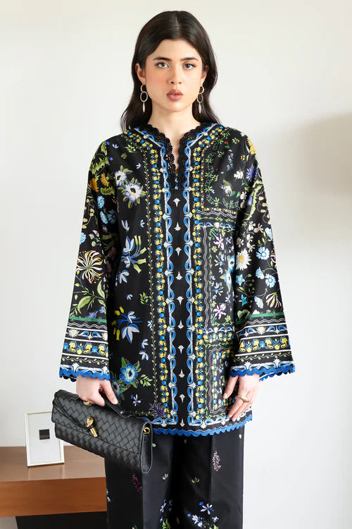 BLACK LUXURY PRINTED 2PCS SET (NPA2-25309)