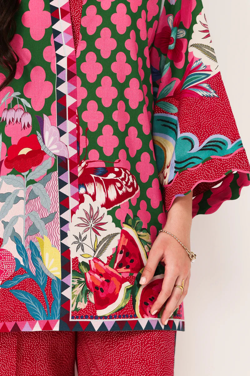 WATERMELON LUXURY PRINTED 2PCS SET (NPA2-25310)