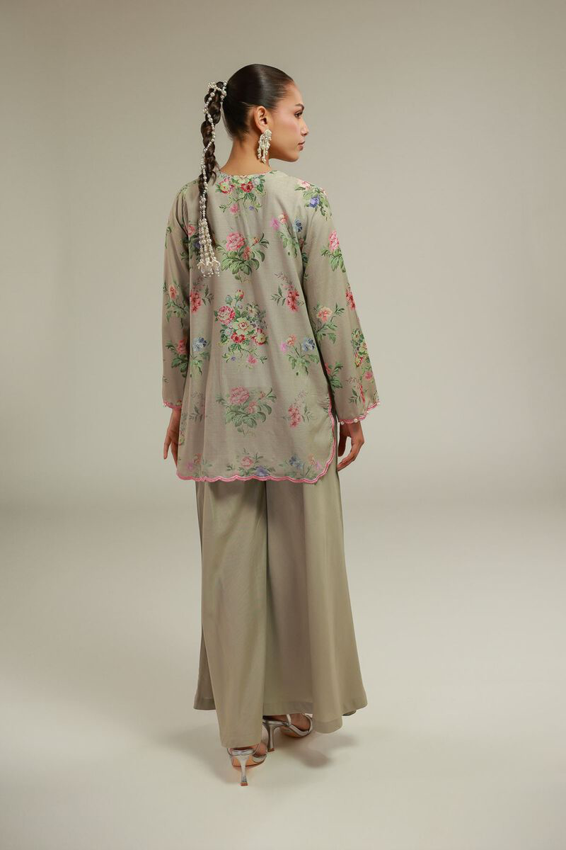 KHAADI EMBROIDERED RAW SILK
