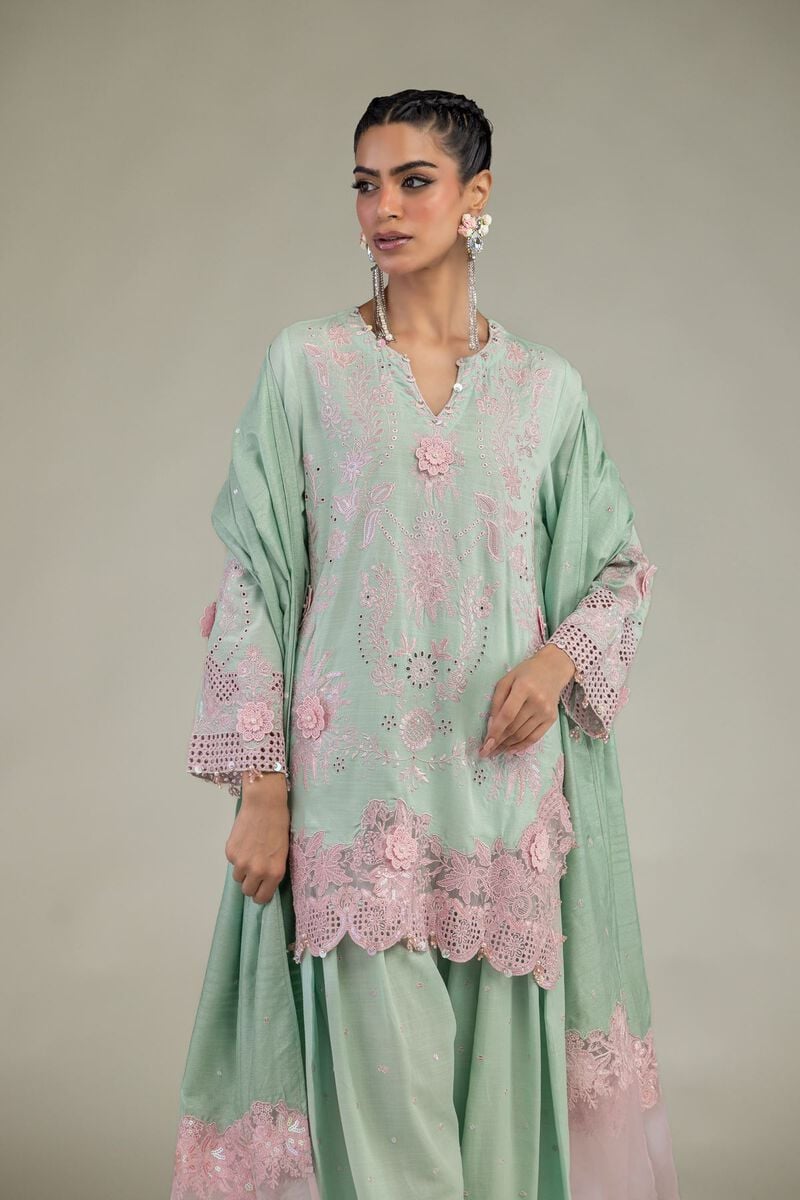 RAW SILK 3 PIECE CO-ORD SET (5-26-105-F-D)