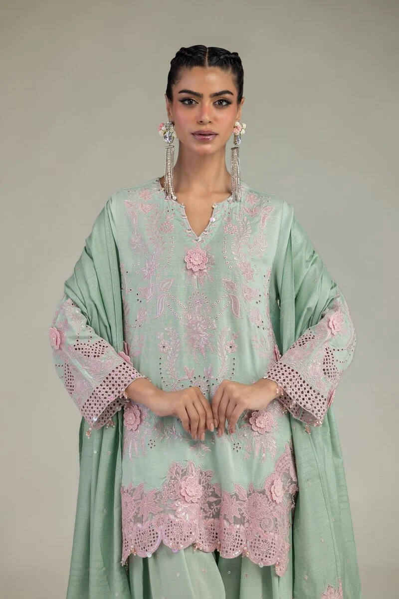RAW SILK 3 PIECE CO-ORD SET (5-26-105-F-D)