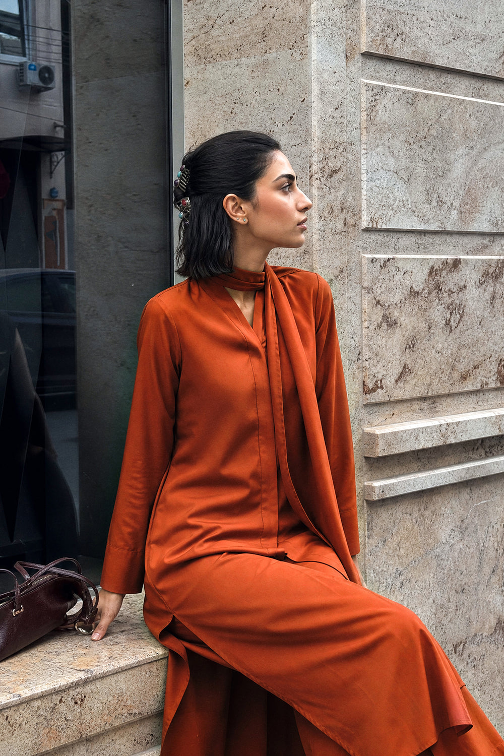 ETHNC SOLID SUIT - ORANGEADE | E9650-102-209