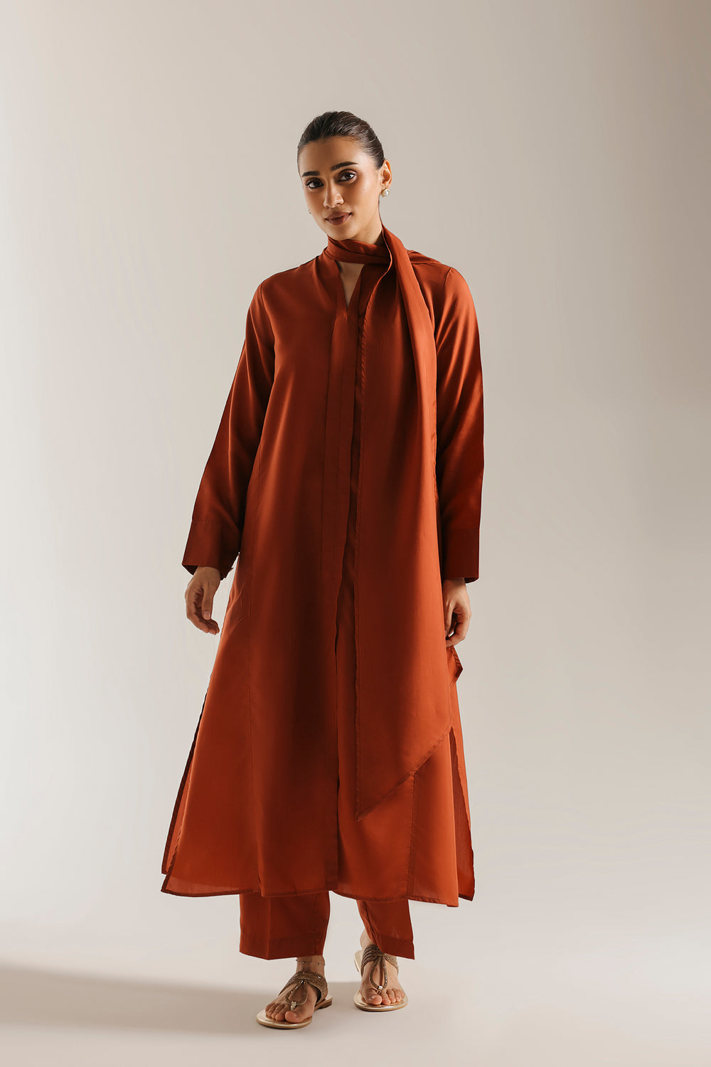 ETHNC SOLID SUIT - ORANGEADE | E9650-102-209