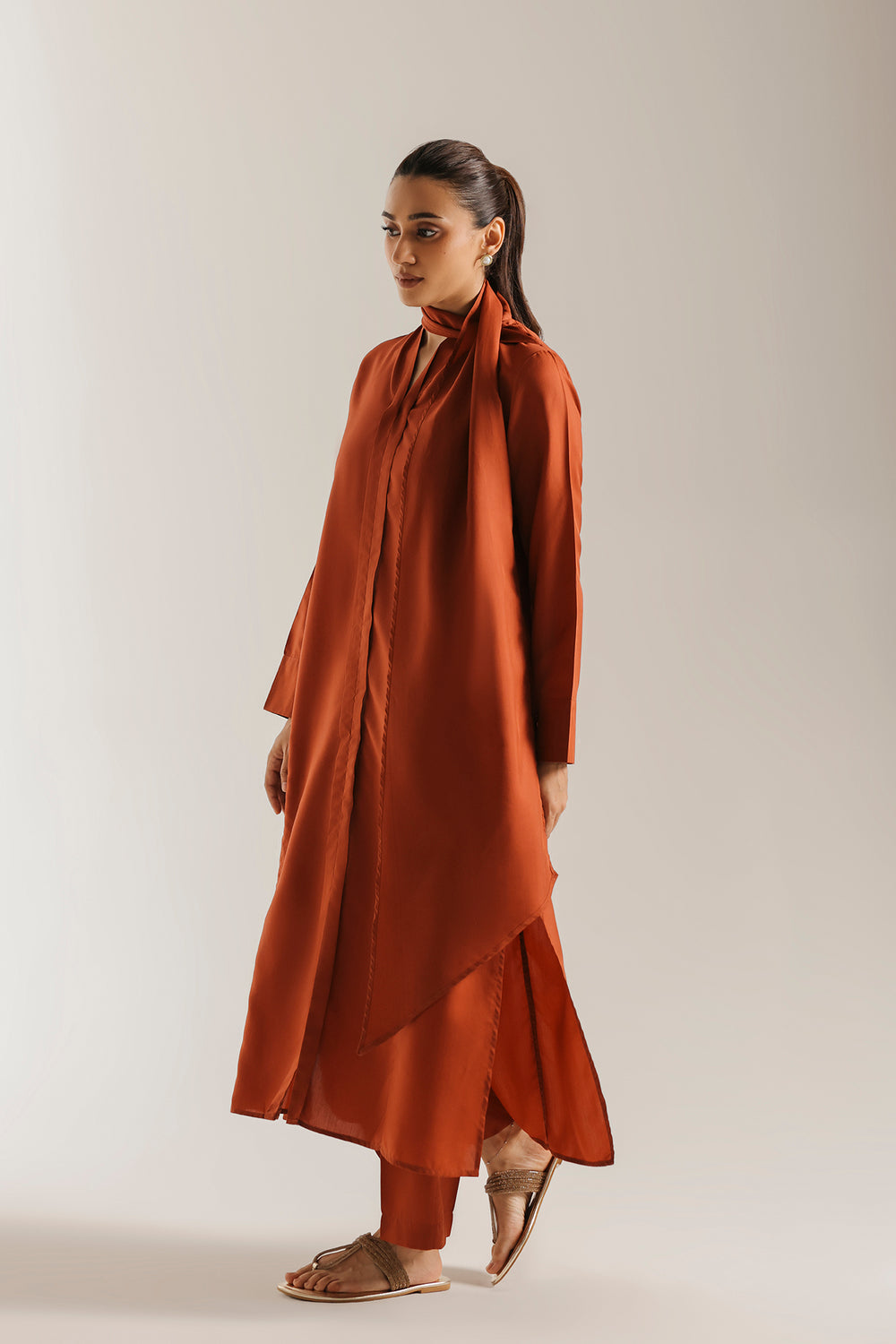 ETHNC SOLID SUIT - ORANGEADE | E9650-102-209