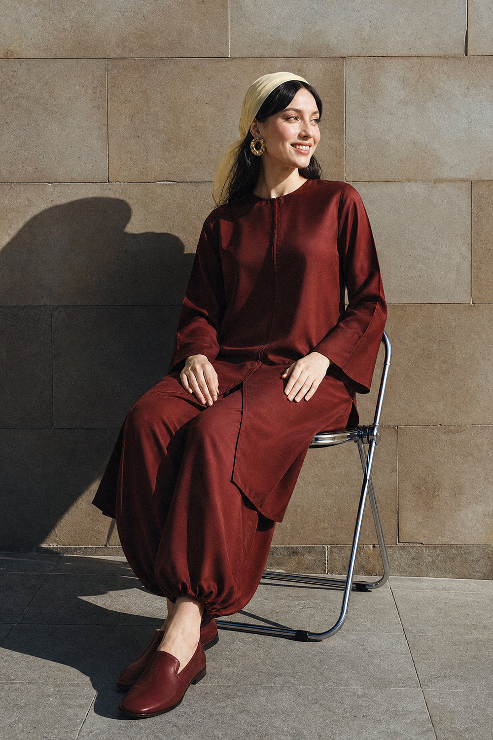 ETHNC SOLID SUIT - CHERRY RED | E9651-102-306