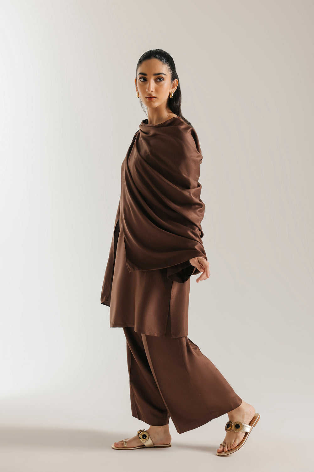 ETHNC SOLID SUIT - DARK BROWN | E9661-102-803
