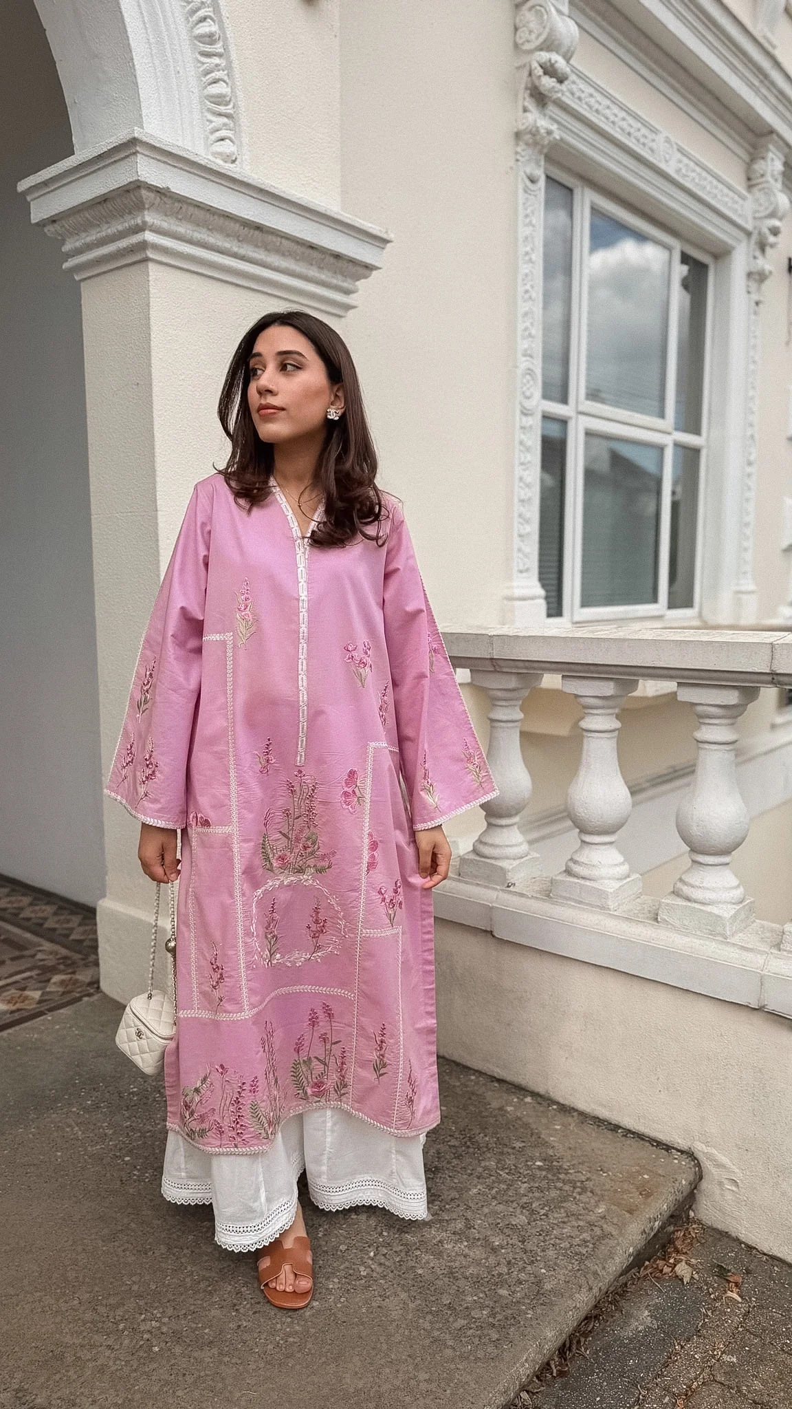 BOTANICA - PINK EMBROIDERED KURTA