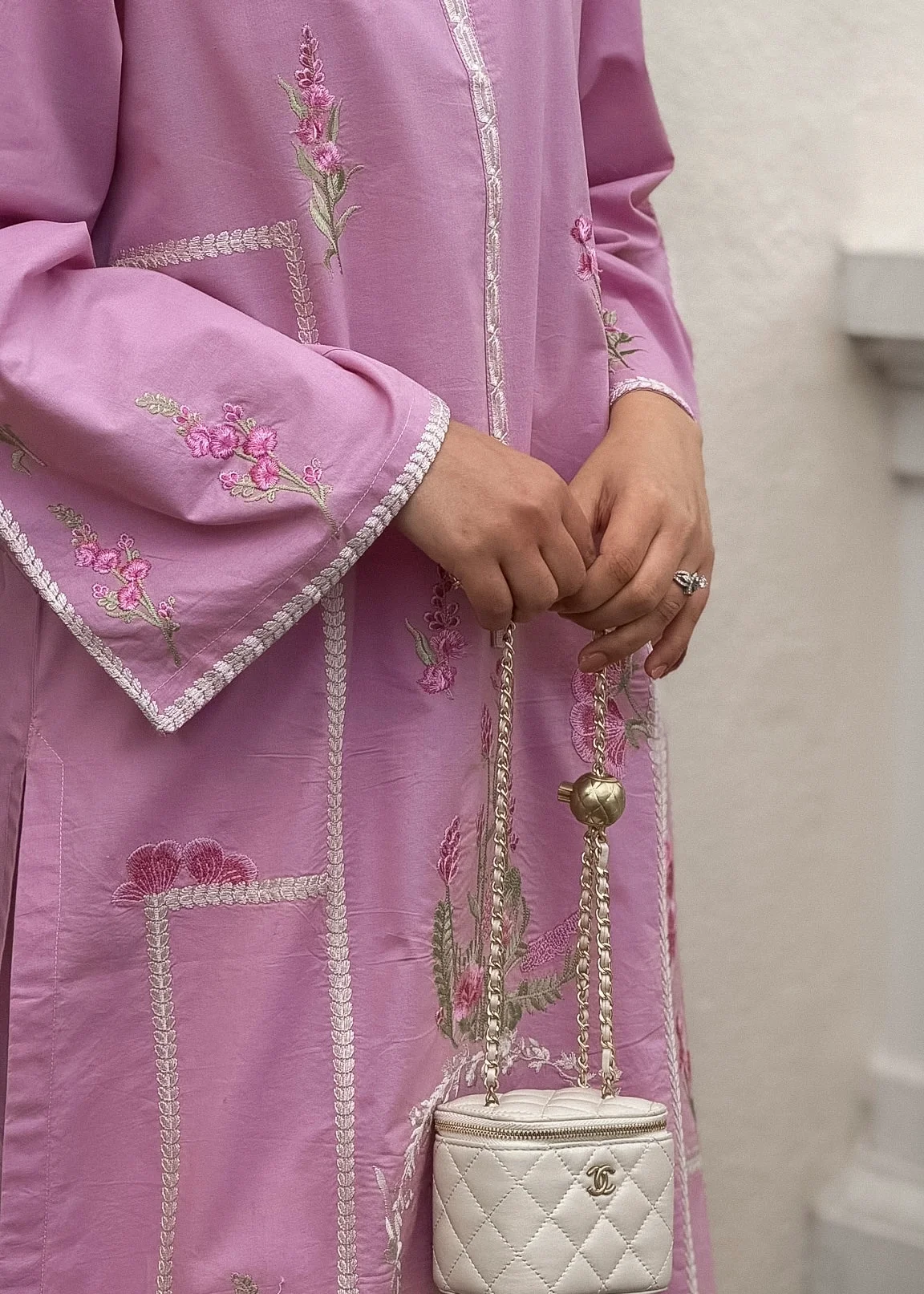 BOTANICA - PINK EMBROIDERED KURTA