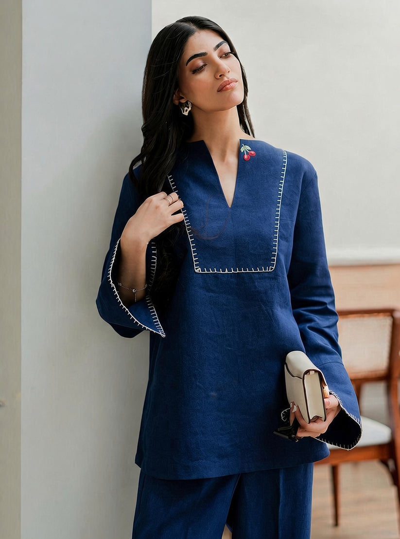 COBALT - 2 PCS LINEN SET
