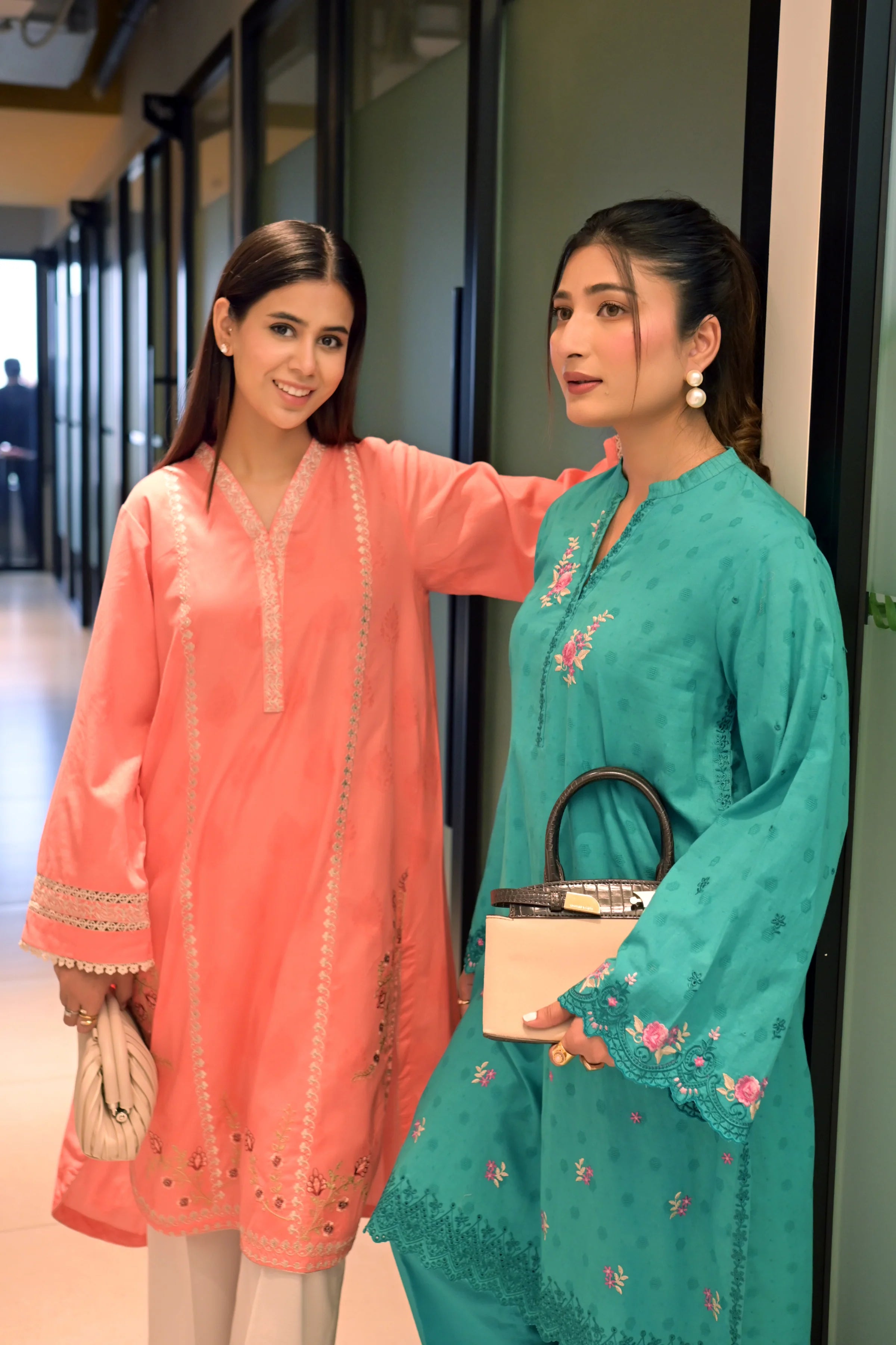 01 PIECE READY TO WEAR EMBROIDERED COTTON JACQUARD SHIRT
