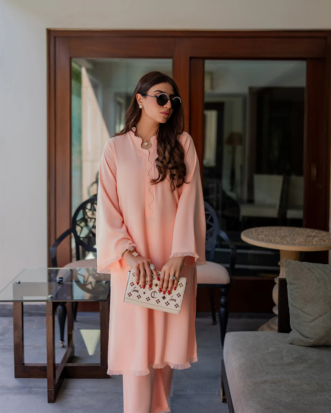 SCALLOP FRINGE SET