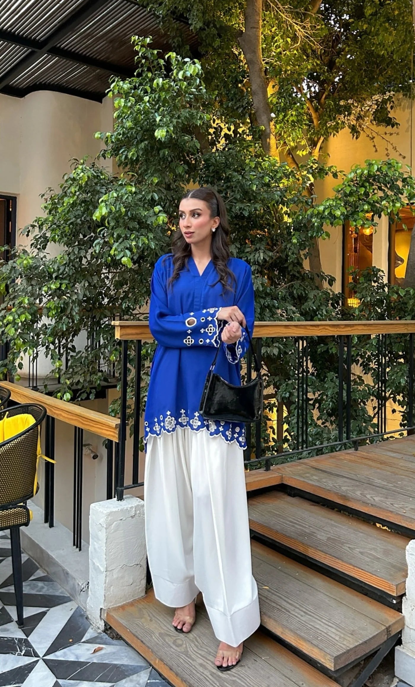 BLUE FLAIR FARSHI SET