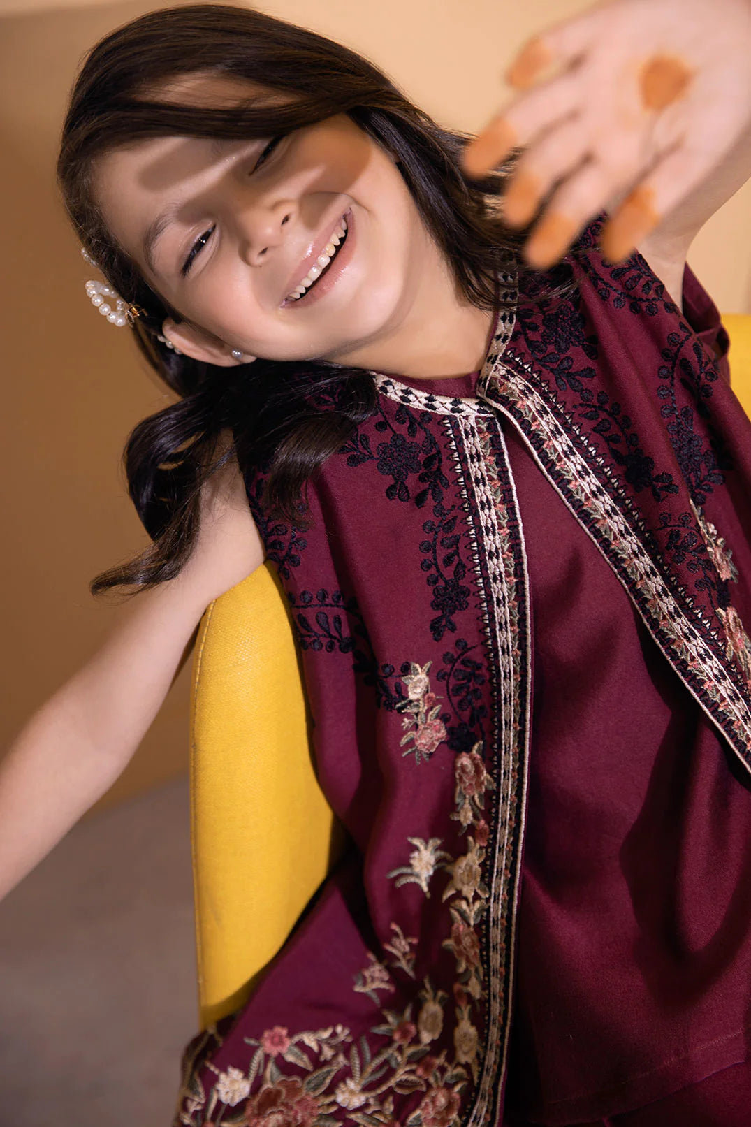 DHANAK MOMMY & ME | DK-0141 PLUM 2PCs