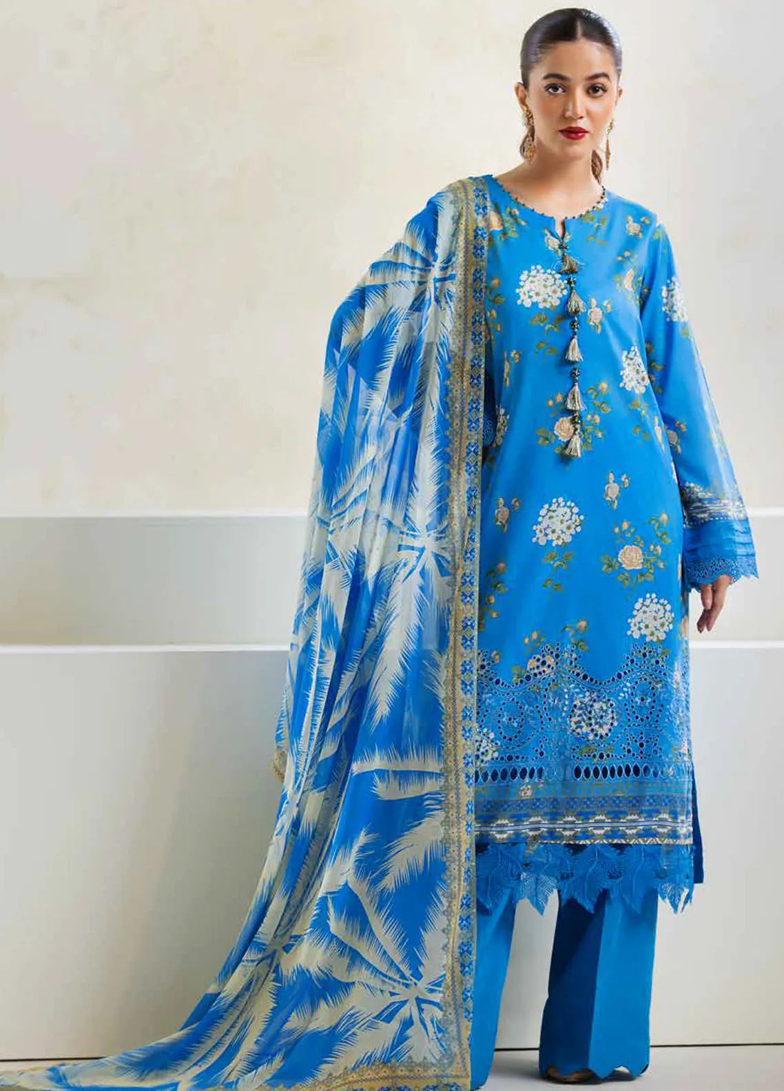 CHIKANKARI LAWN SUIT - RA24A AF-89