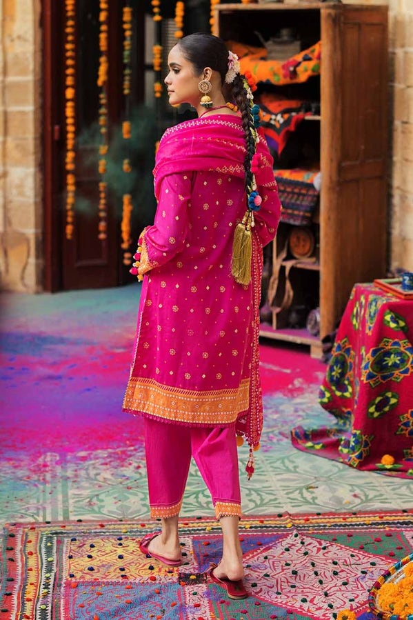 3PC PRINTED LAWN UNSTITCHED SUIT CL-42037 B
