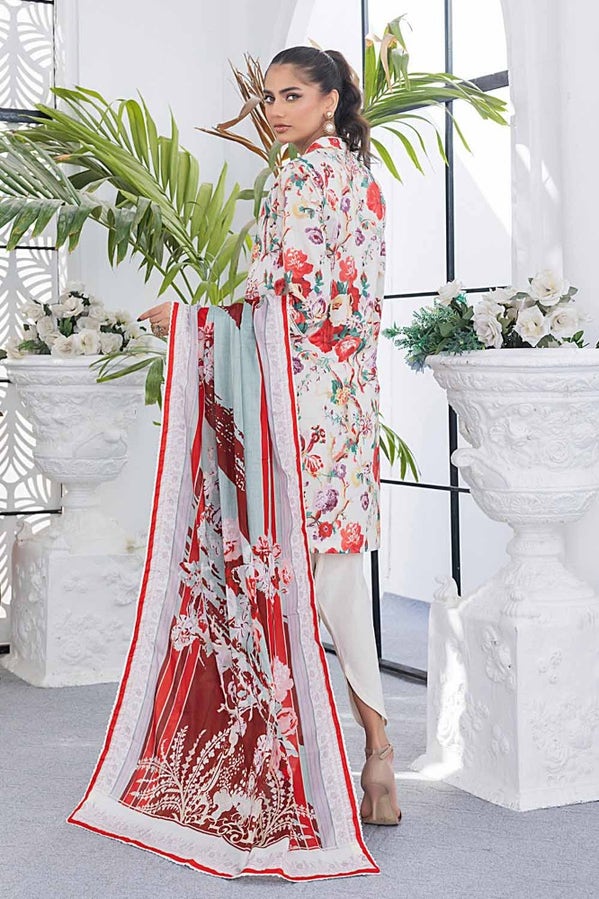 3 PC PRINTED LAWN UNSTITCHED SUIT CL-42144
