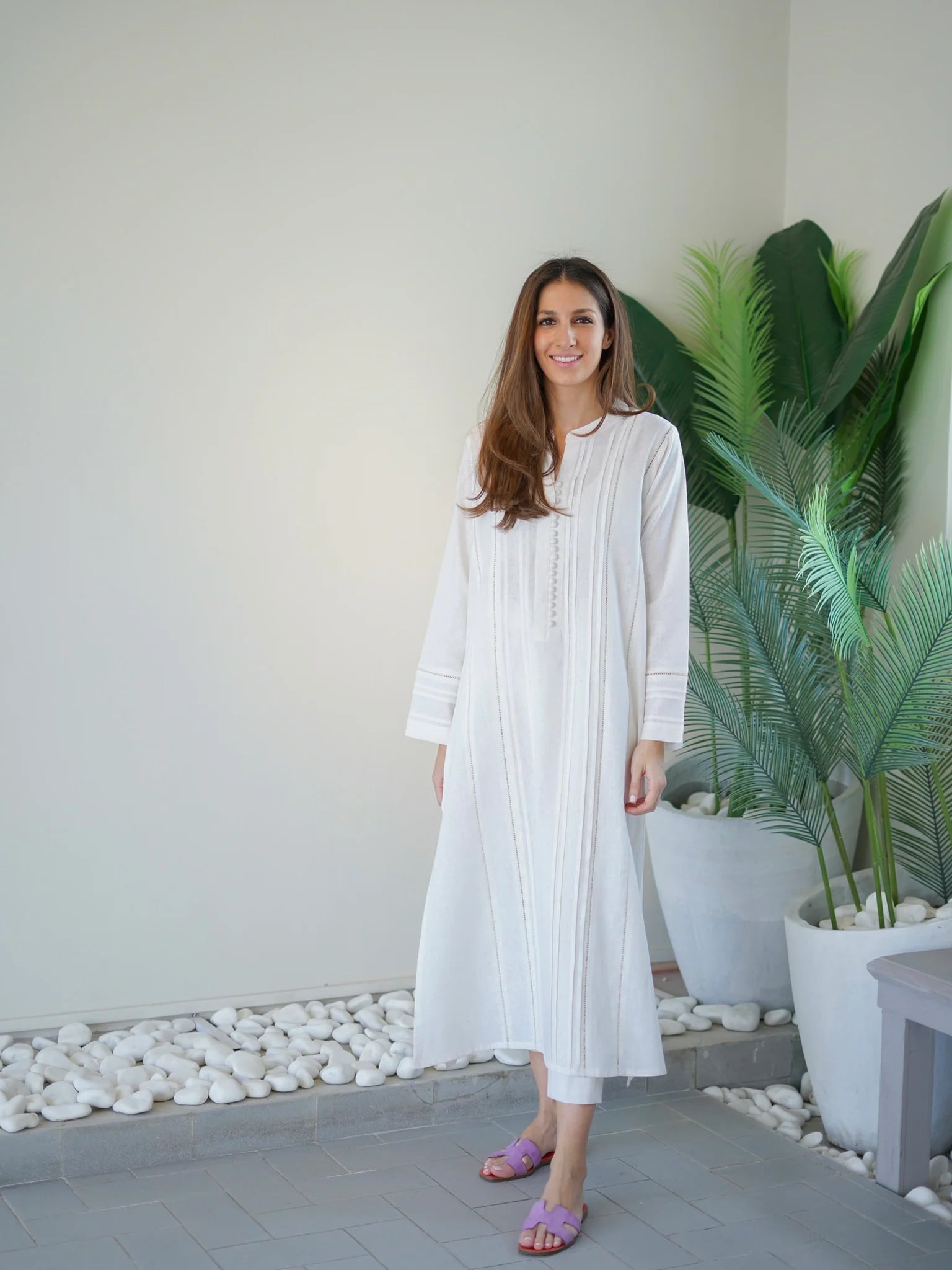 PLEATED LINEN SET